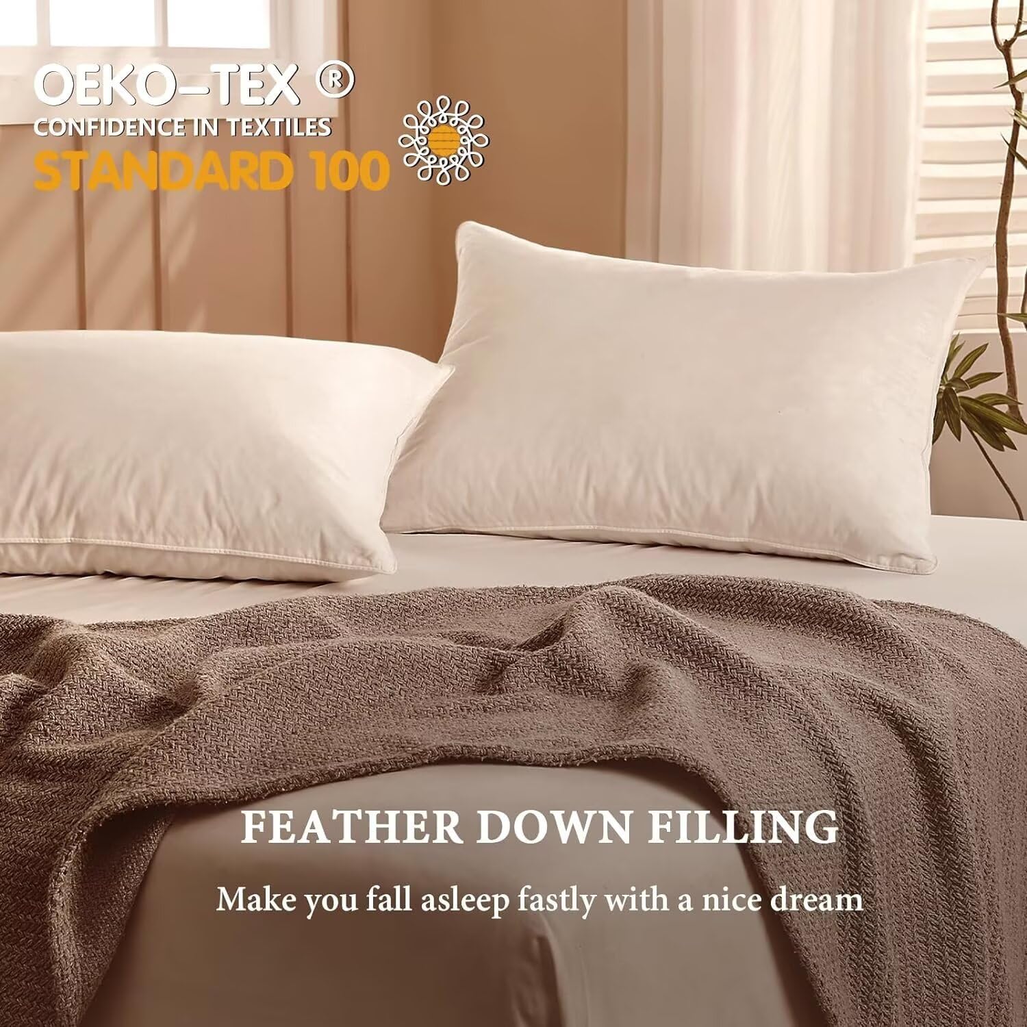 Detalle 2 de BHZ Goose Down Feather Pillow Queen Size