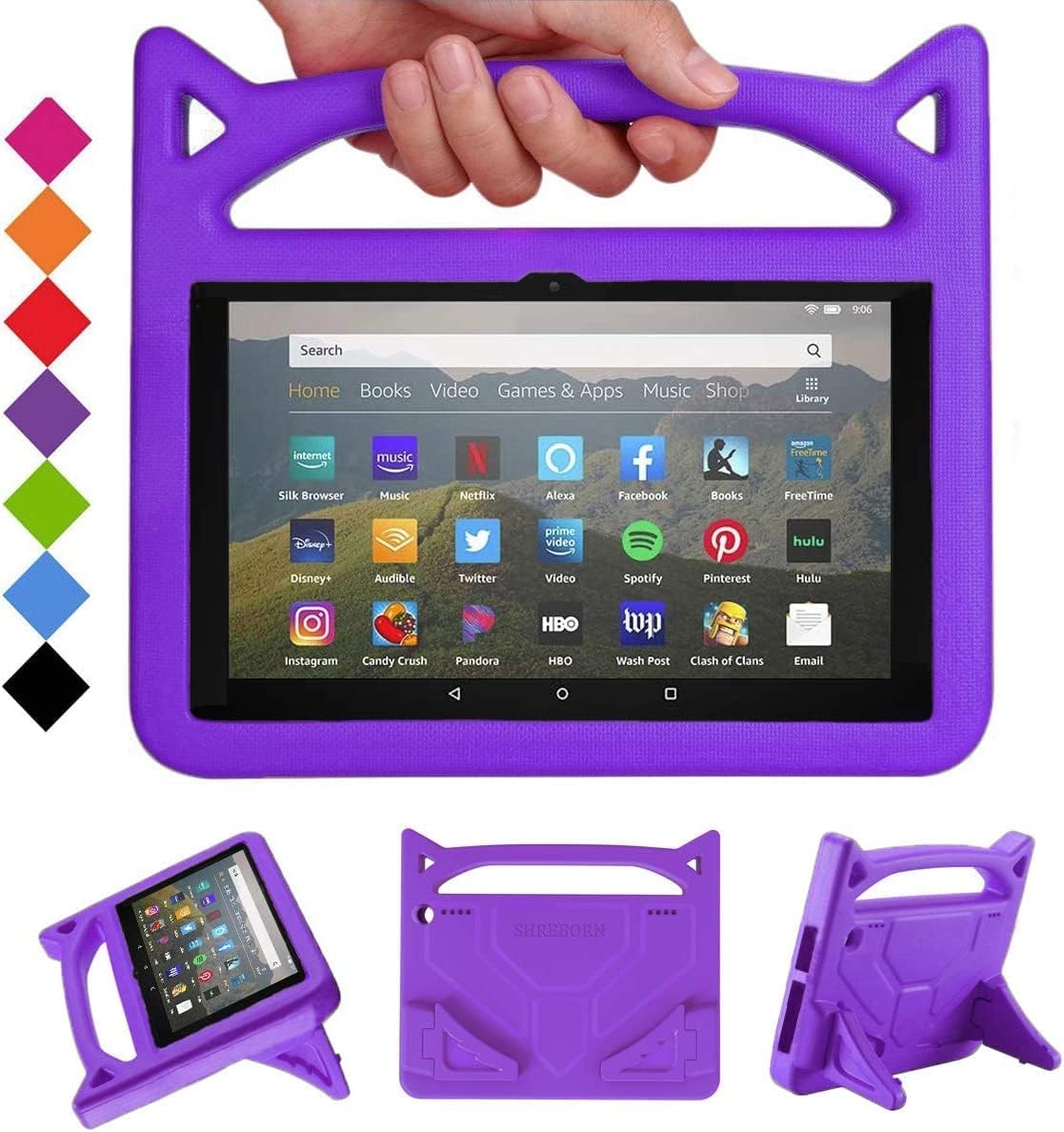 Detalle de DJ&RPPQ Tablet Case: Red, Light Weight, Shock Proof with Stand for 8in Tablets