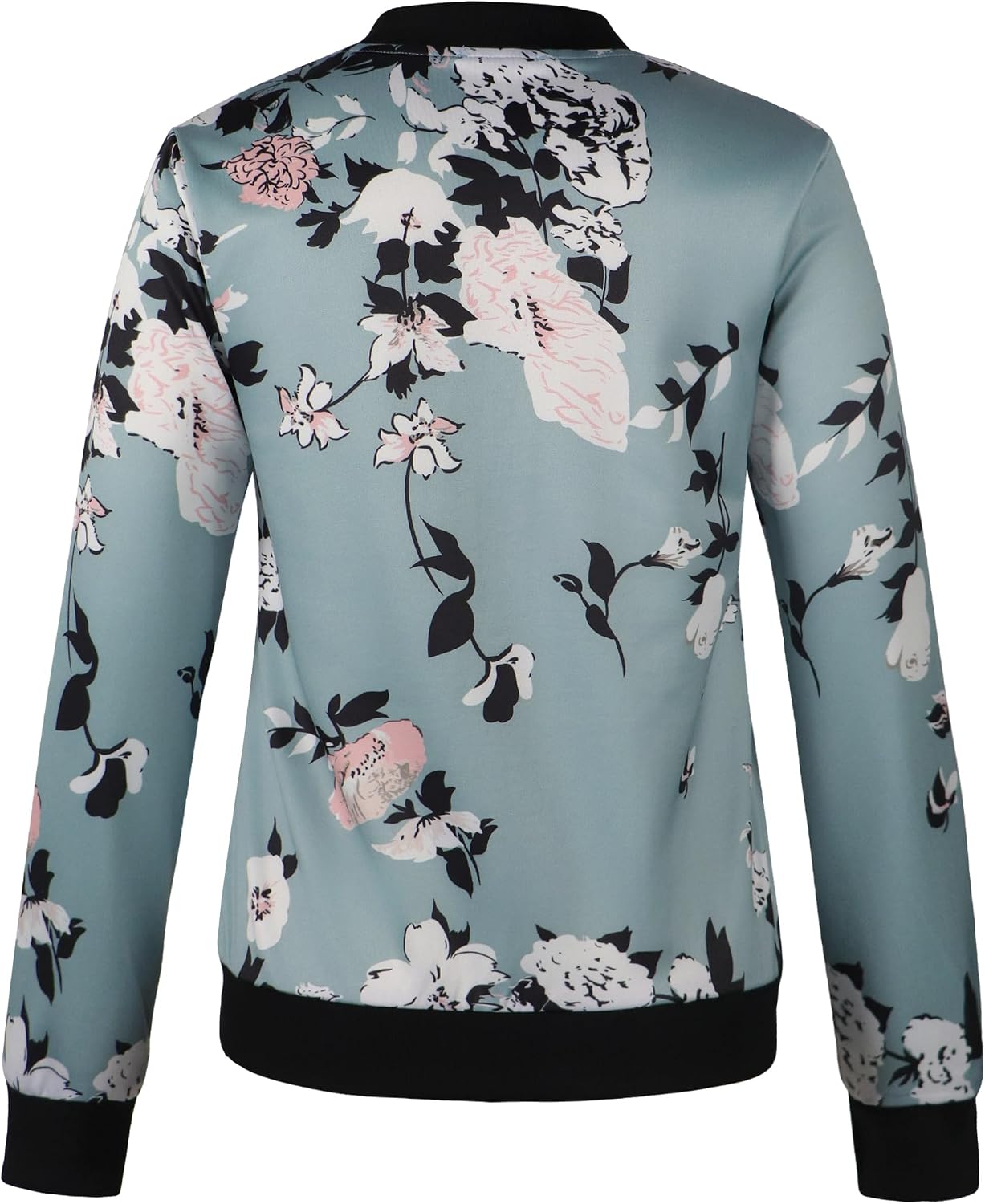 Detalle 1 de ECOWISH Damen Bomberjacke Blumenmuster