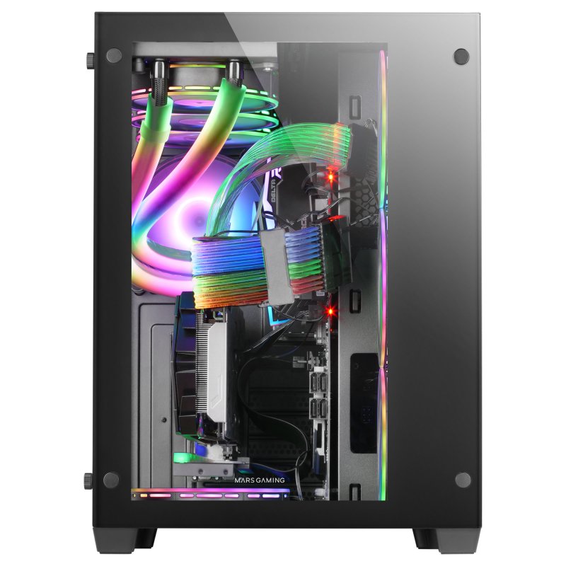 Detalle 2 de Mars Gaming MCV3 Torre XXL E-ATX Cristal templado frontal y lateral 3.0 Negro