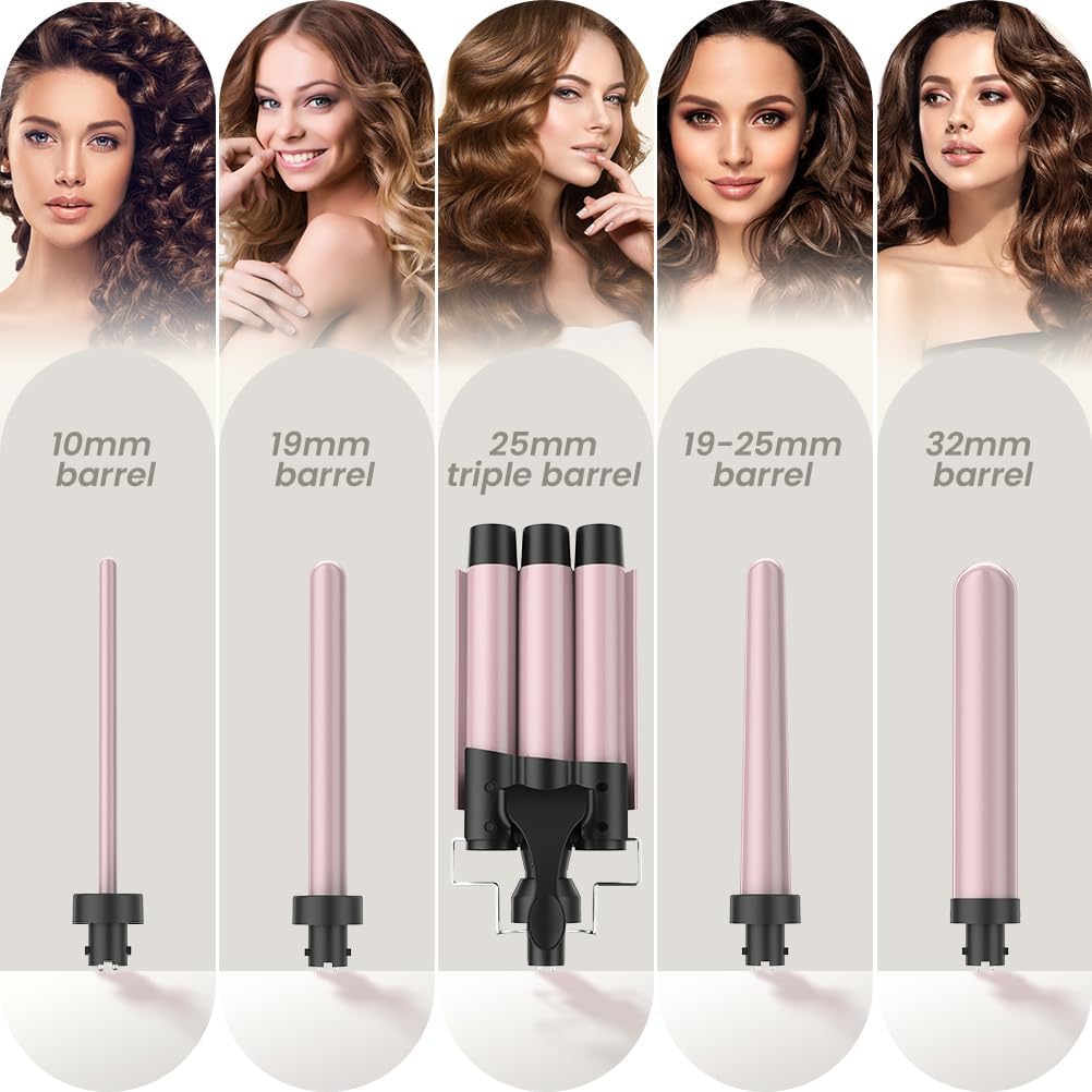 Detalle 2 de Hair Waver Curling Wand 5-in-1 10mm–32mm