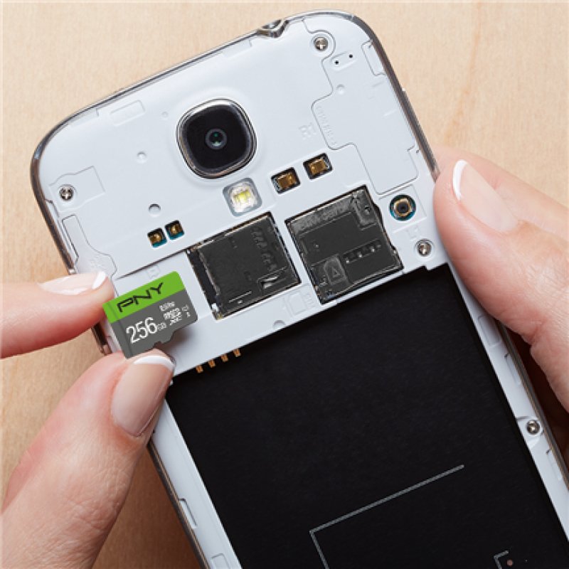 Detalle 2 de PNY Elite microSDXC 256GB UHS-I Clase 10: almacenamiento fiable para móvil, cámara y más
