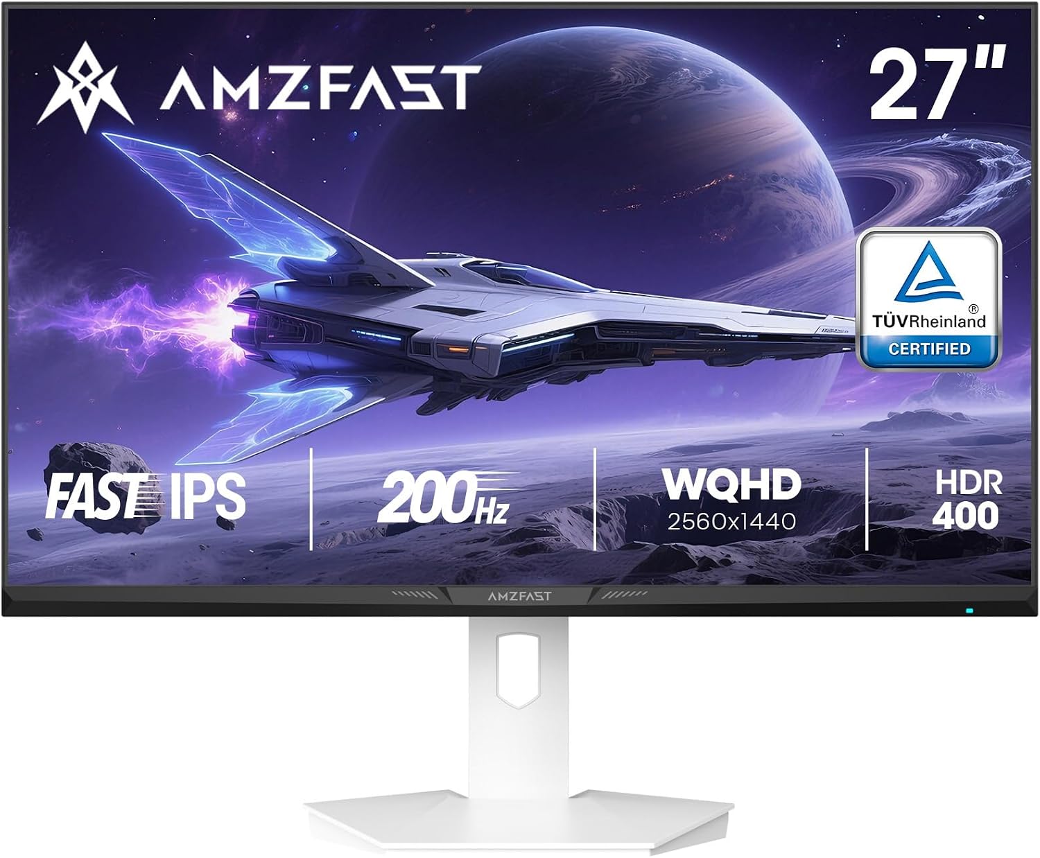 Detalle de AMZFAST AMZG27F6Q 27-inch QHD 200Hz Fast IPS Gaming Monitor with Adaptive-Sync and HDR 400