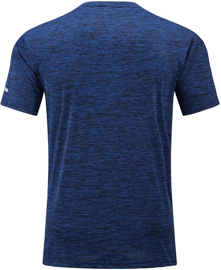 Detalle de KEFITEVD Herren Funktionsshirt mit Schnelltrocknung und reflektierenden Streifen