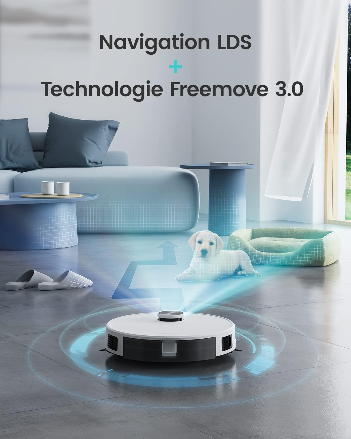 Detalle 2 de Lefant M1 — Robot Aspirateur-Laveur 2 en 1, 5500 Pa, Navigation LiDAR dToF, Cartographie Multi-étages et Zones Virtuelles