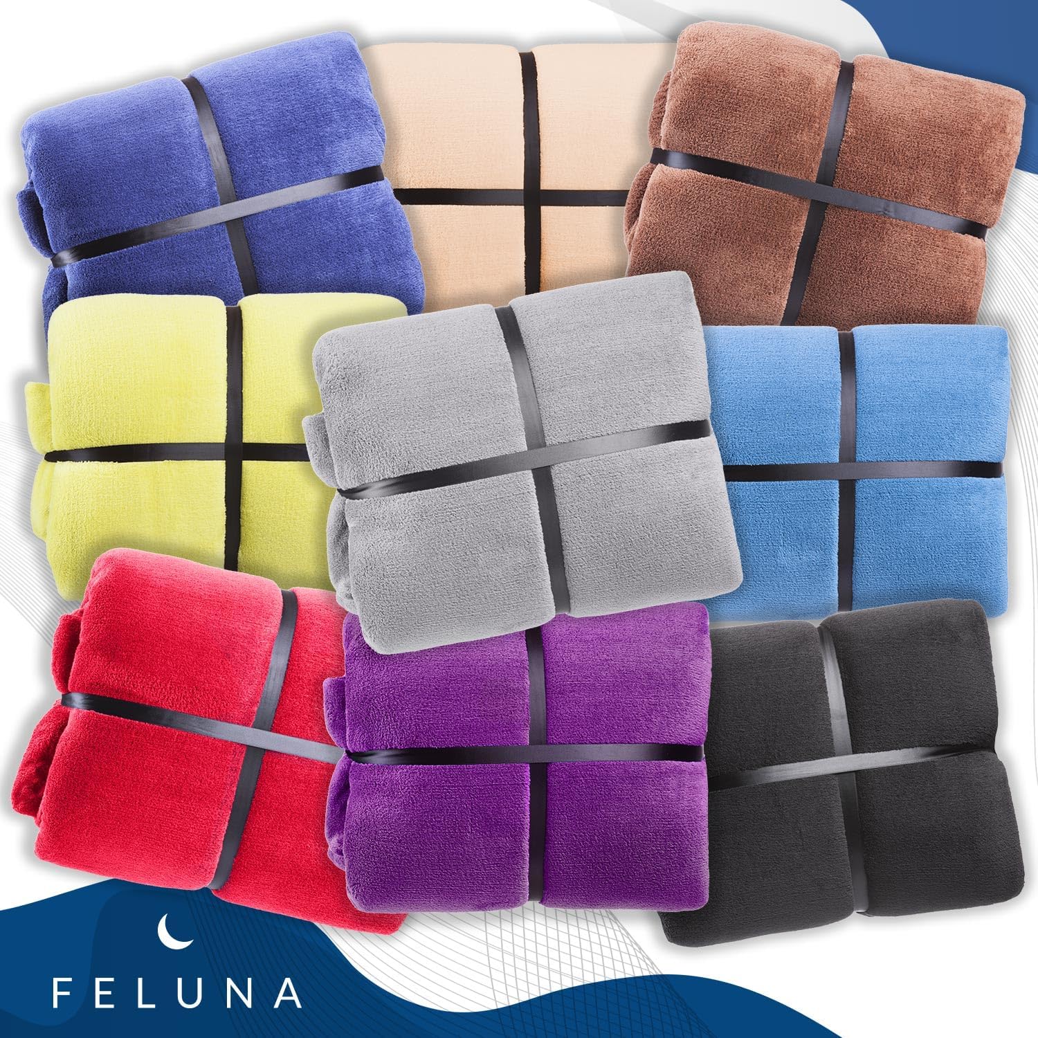 Thumbnail 6 de Feluna XXL Cuddle Blanket, 220 g/m² Coral Fleece, 220 x 200 cm