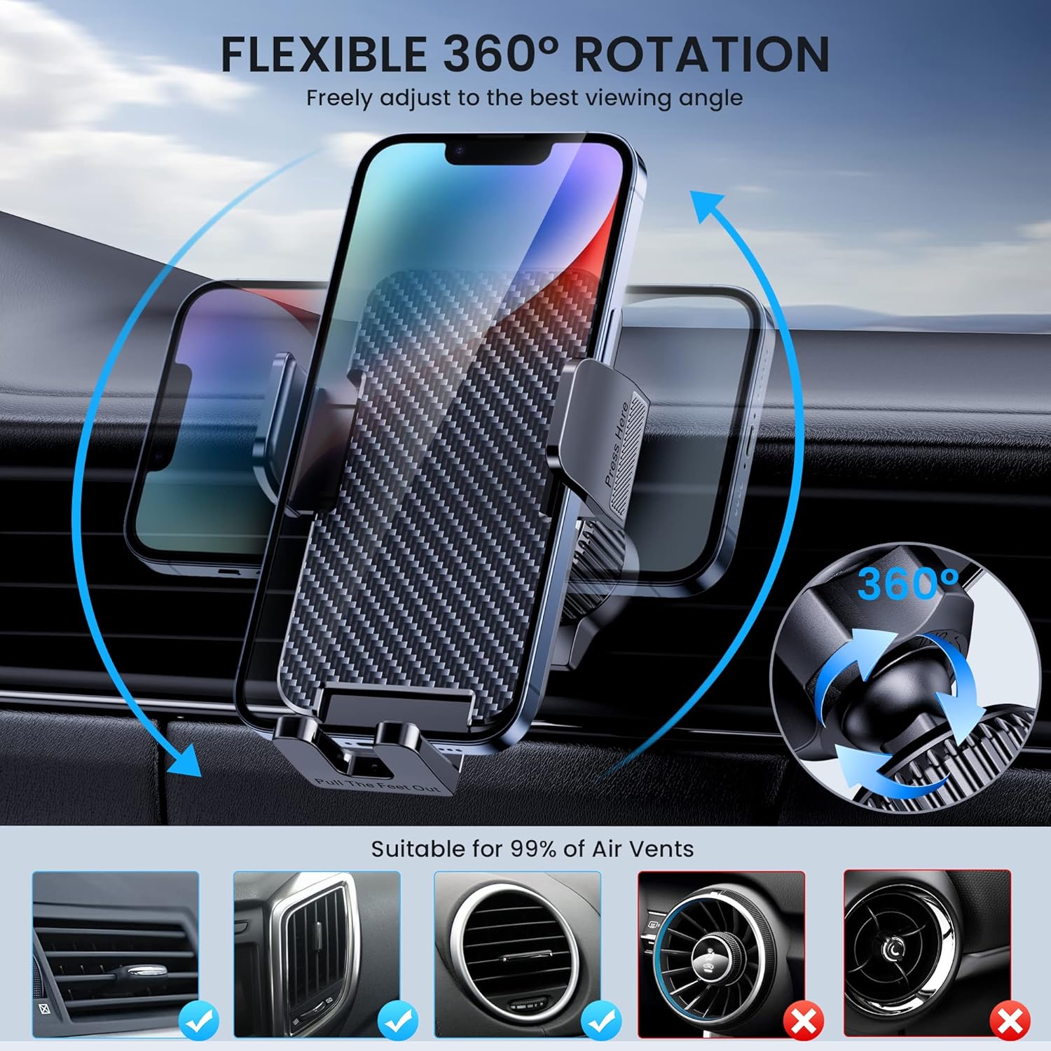 Thumbnail 4 de BIPOPIBO Phone Mount Car Vent Holder