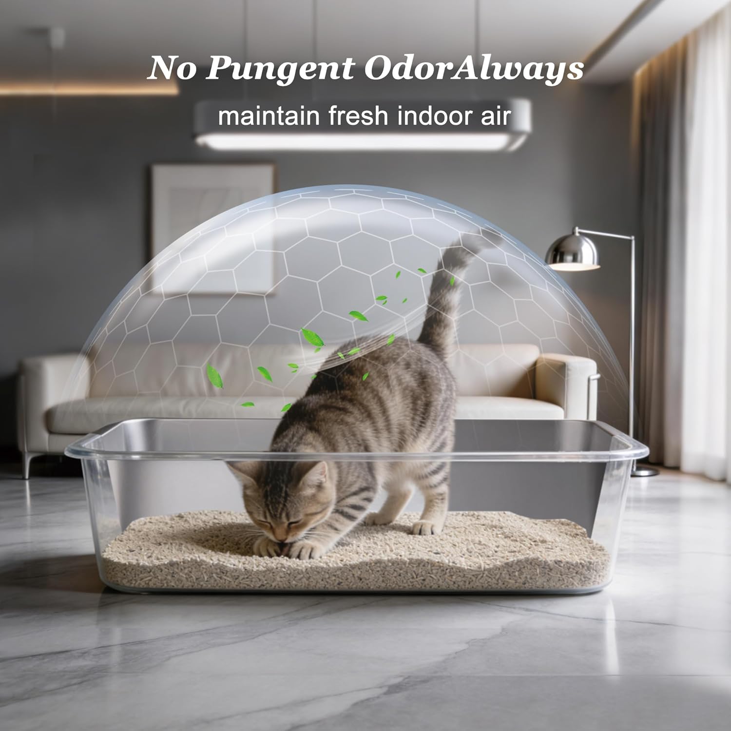 Thumbnail 4 de Vealind Stainless Steel Cat Litter Box