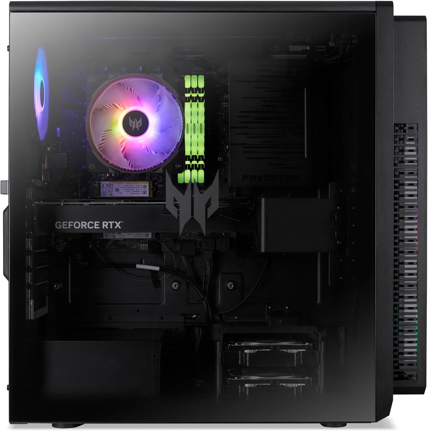 Detalle de Acer Predator Orion 5000: PC gaming haut de gamme avec RTX 5080 et Core Ultra 7 265F