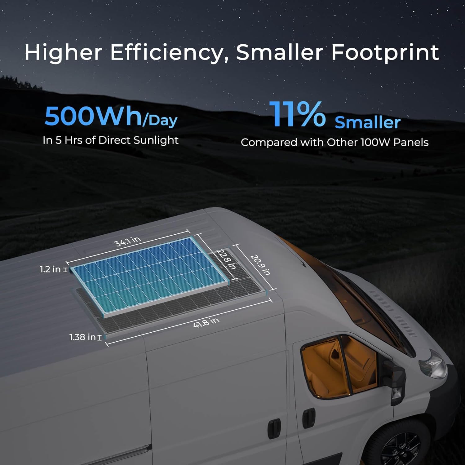 Thumbnail 2 de Renogy RNG-100D-SS 100W Solar Panel