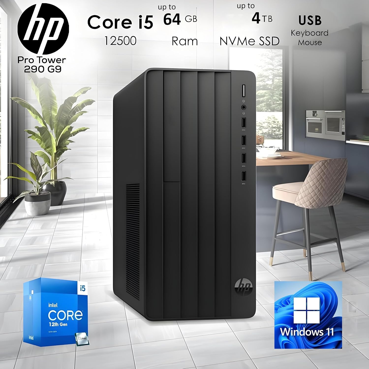 Detalle de HP Desktop Computer, 1TB SSD