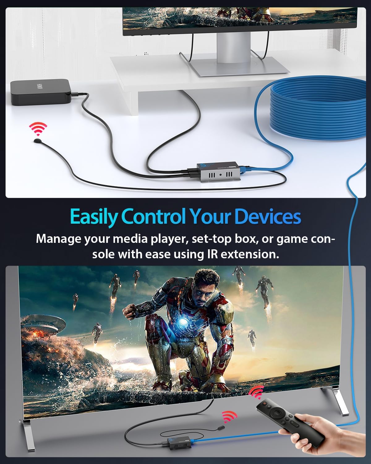 Thumbnail 3 de KVZOO 4K HDMI Extender over Ethernet