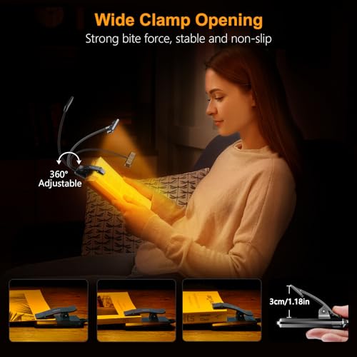 Thumbnail 6 de Gritin lampe de lecture à clip 19 LED
