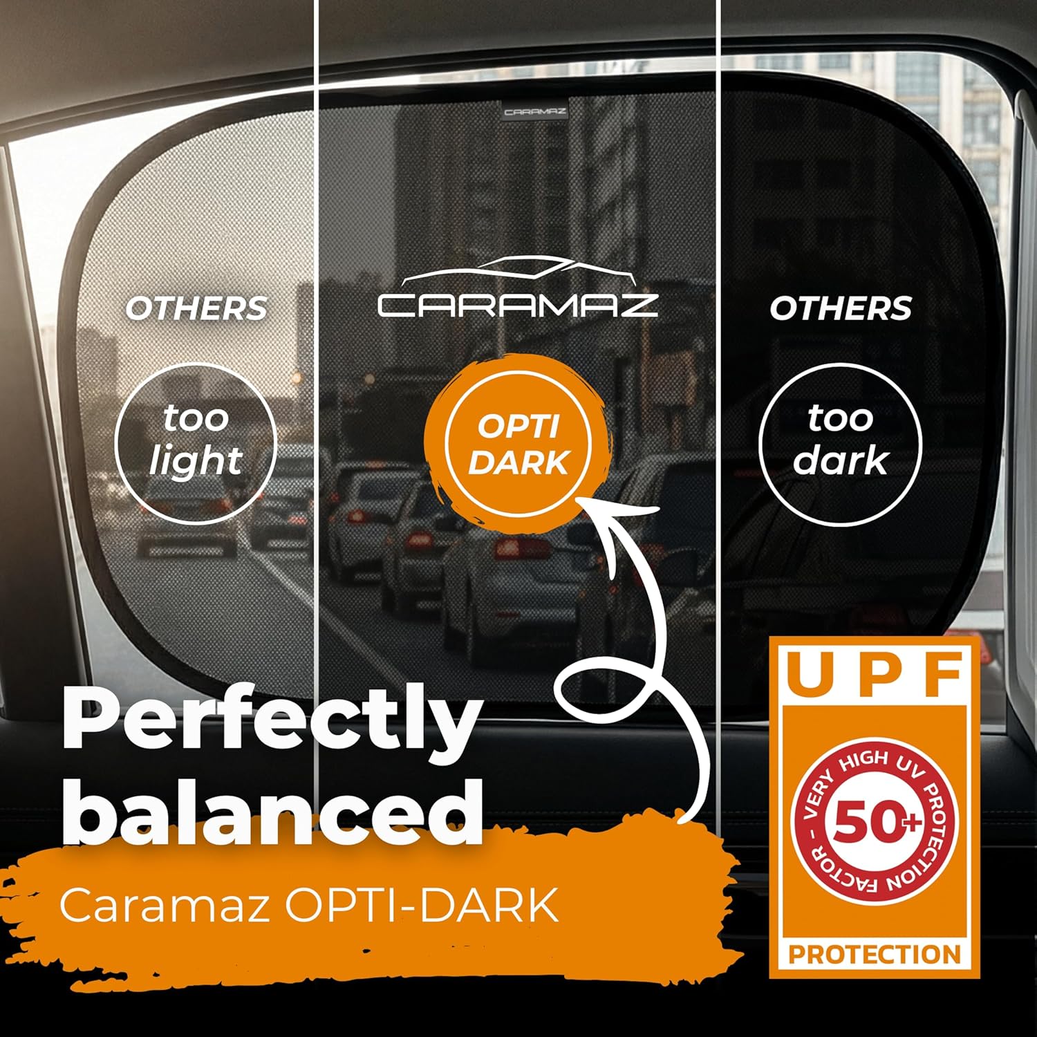 Thumbnail 3 de CARAMAZ Car Window Shade for Baby (UPF 50+) – 2 Pack, 20"x12