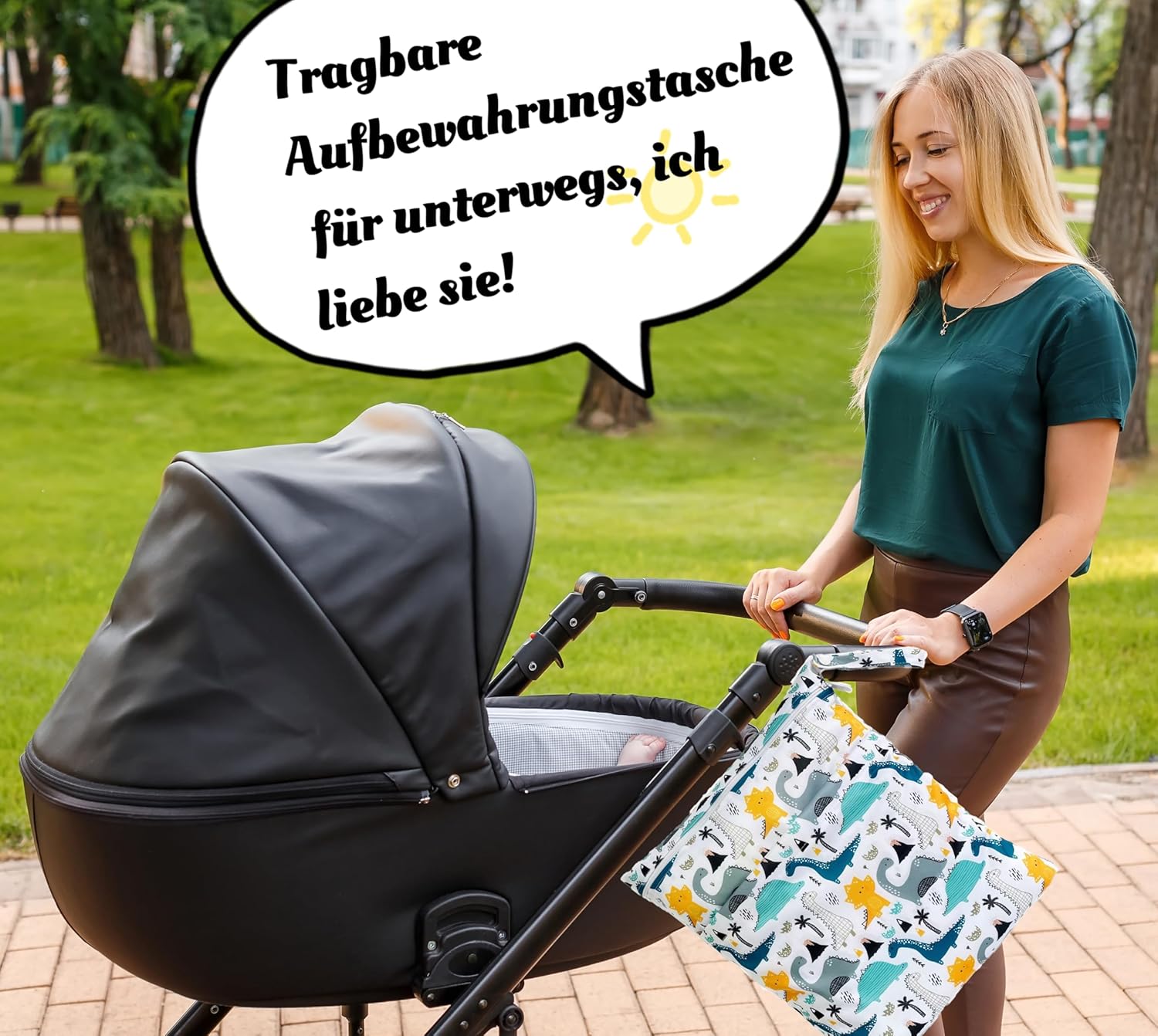 Thumbnail 3 de TRASUN Wetbag Kindergarten Nasstasche Set (3-teilig) wasserdicht, waschbar – Nass- und Trockenbeutel für Kinder