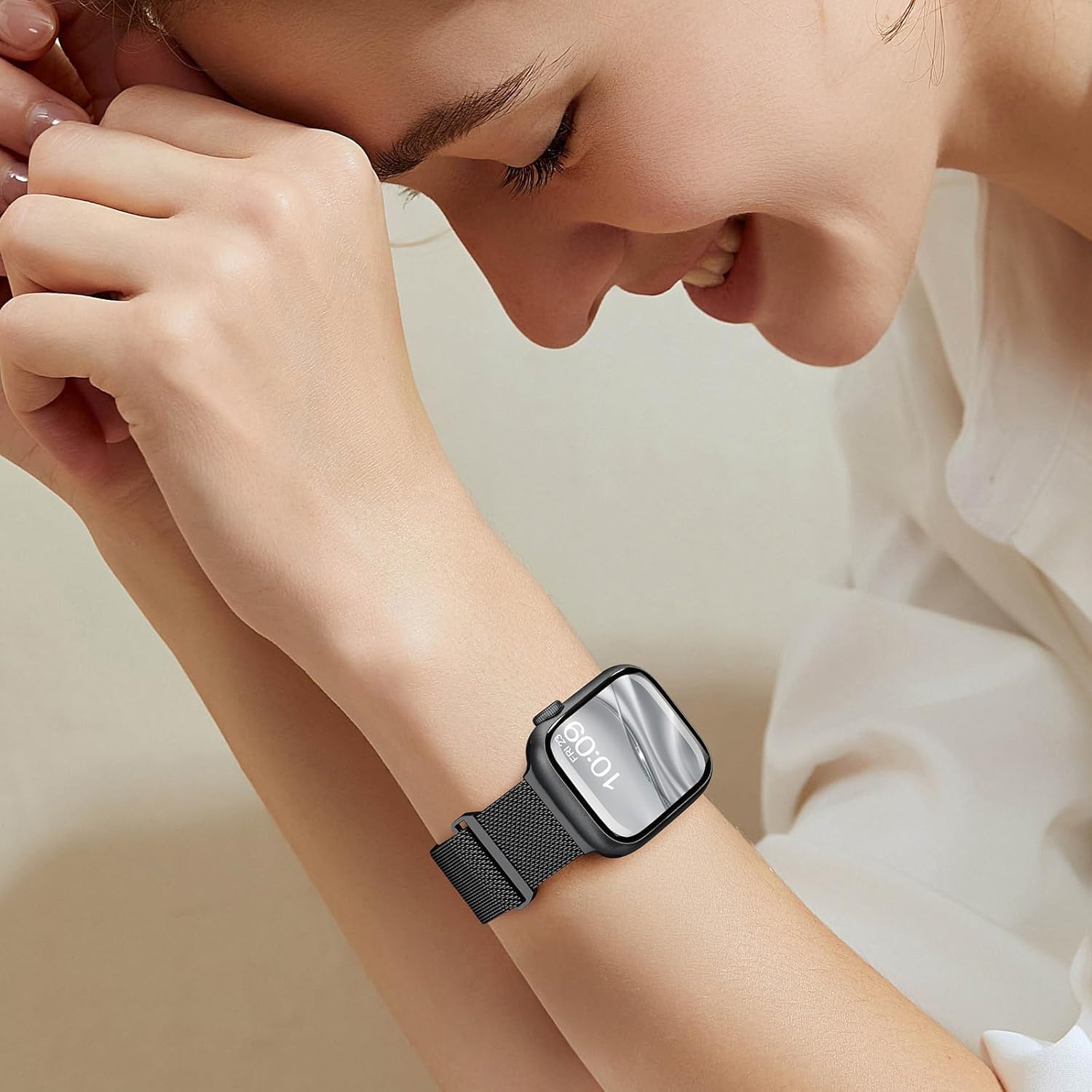 Thumbnail 5 de ORRLBB Magnetic Strap for Apple Watch (42–49mm): Versatile Stainless Steel Band with Adjustable Magnetic Clasp