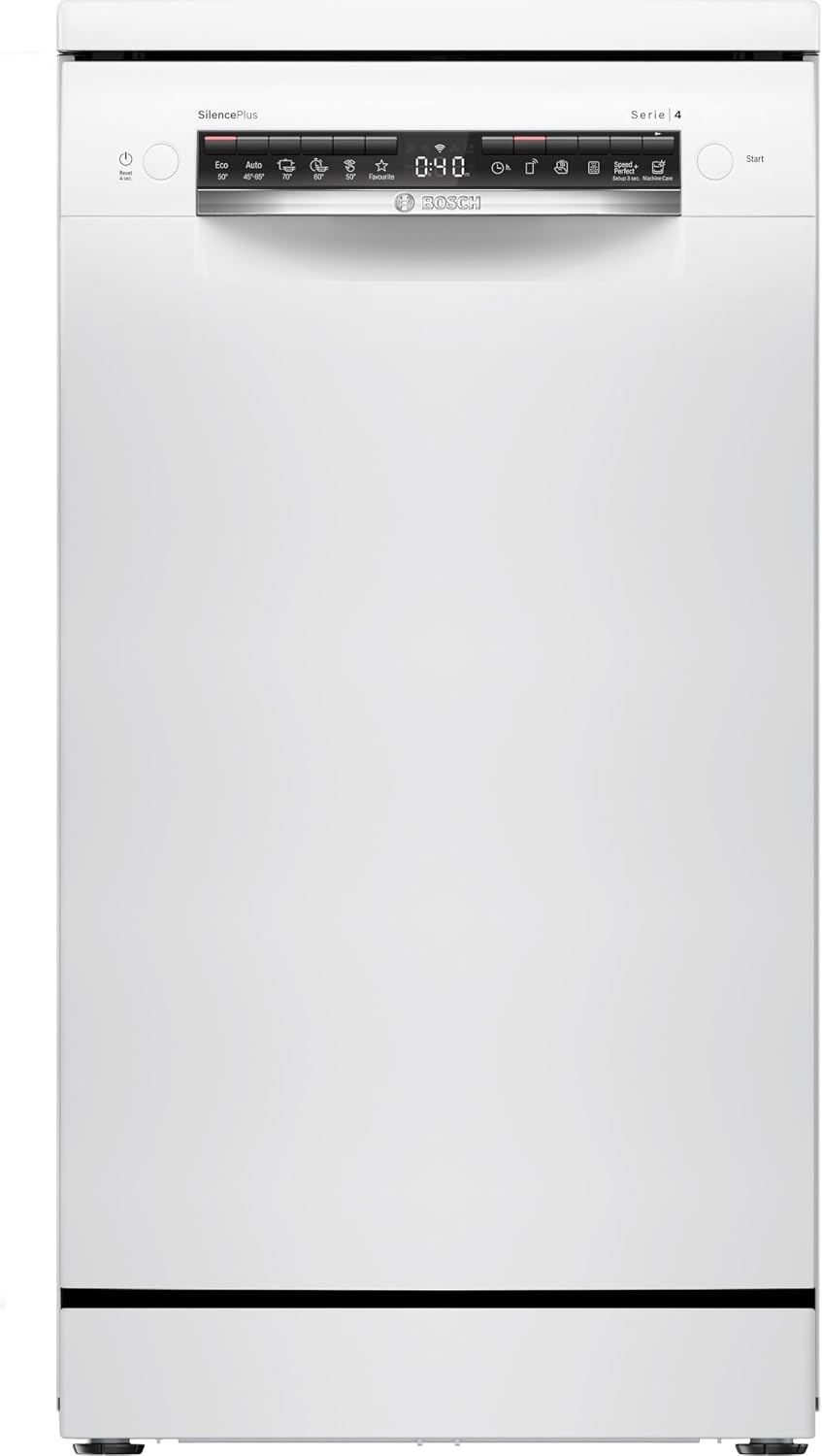 Detalle de Bosch SPS4EMW17E: Lave-vaisselle 60 cm pose libre, Série 4 – performance et flexibilité en silence