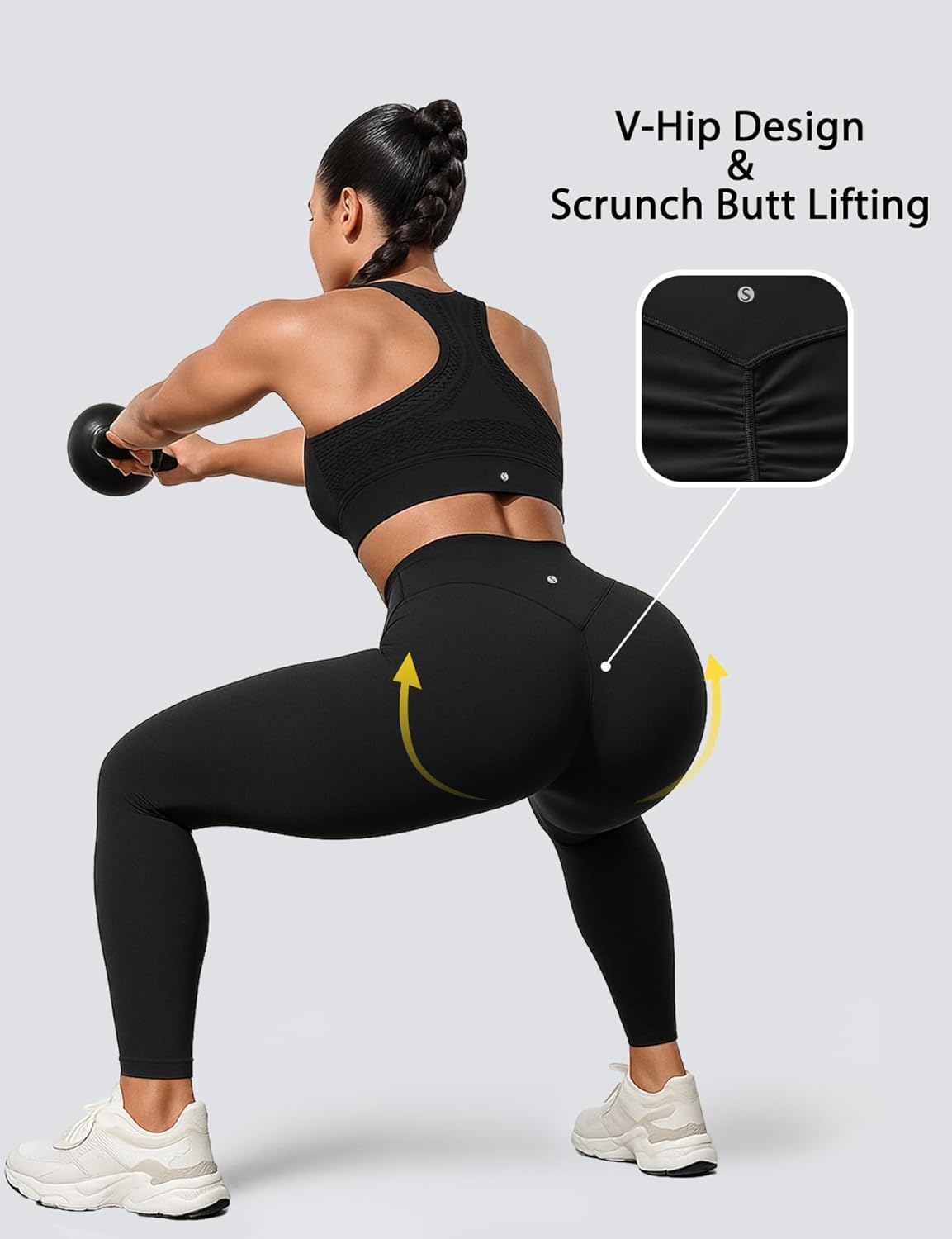 Detalle 2 de Women’s Yoga Leggings 25-inch High Waisted
