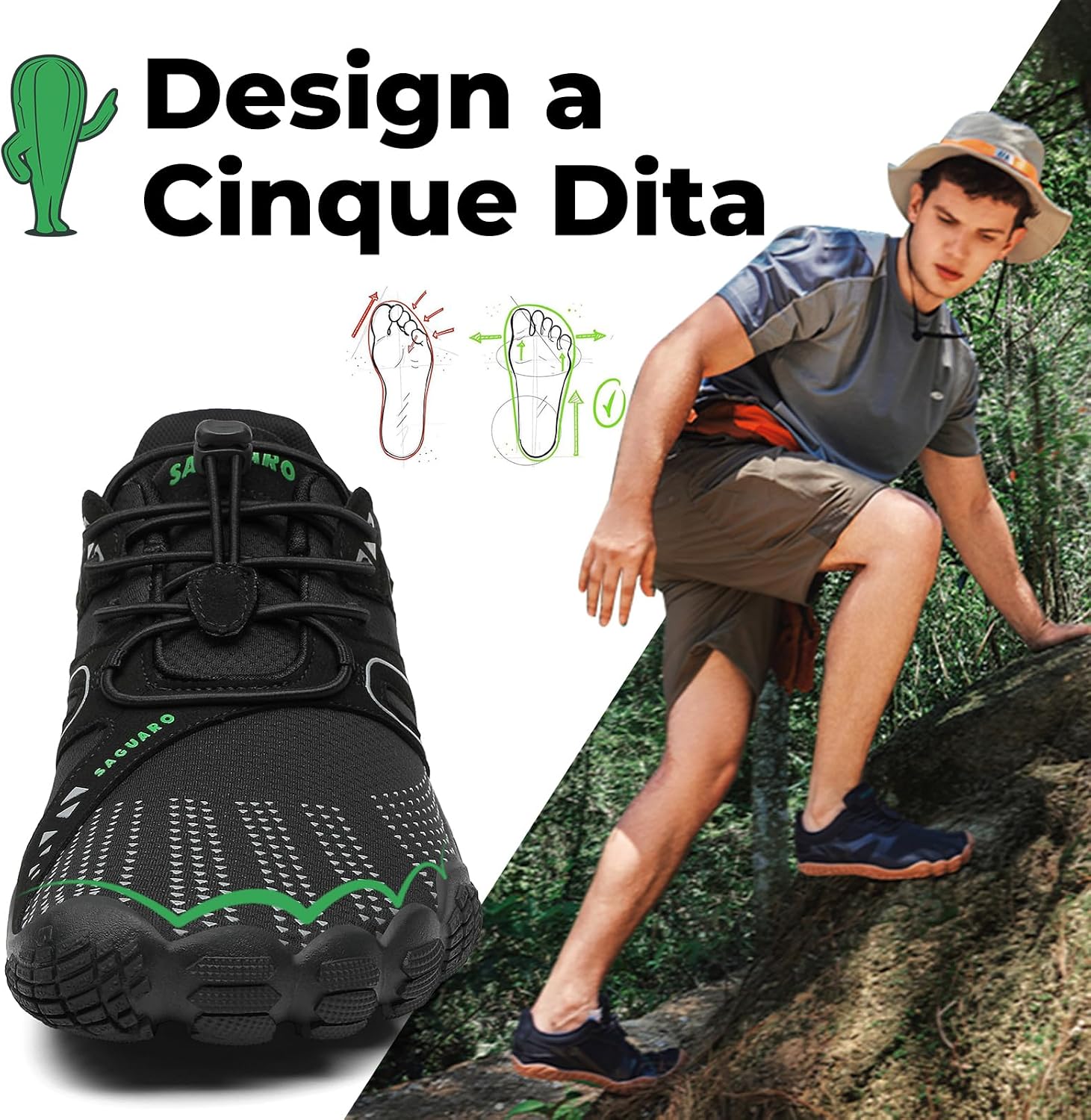 Detalle de SAGUARO Scarpe Barefoot 36-48