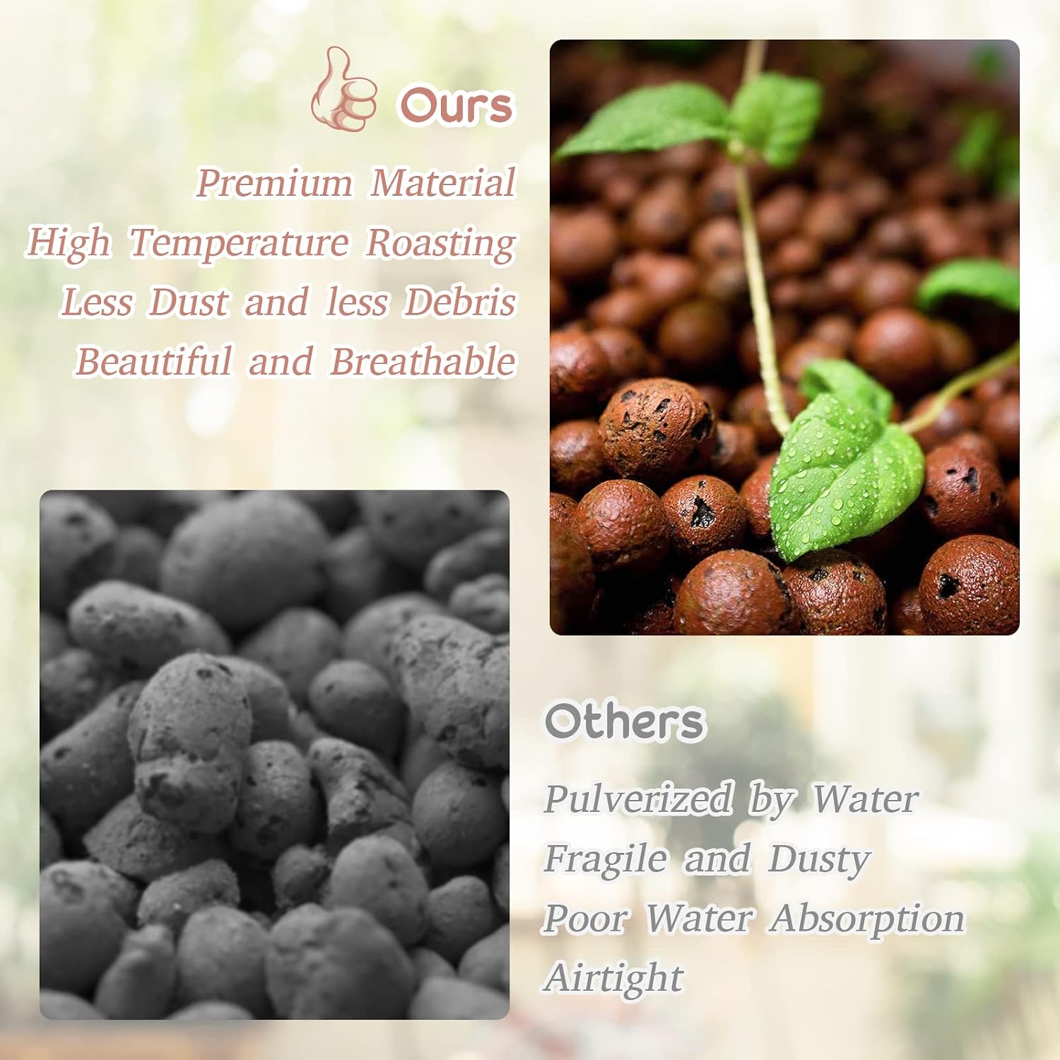 Detalle de Legigo Legigo-Clay Pebbles-8LB LECA Clay Pebbles, 4mm–16mm