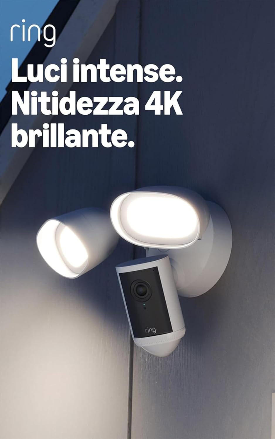 Thumbnail 1 de Ring videocamera Pro con proiettori (Floodlight Cam Pro, ultimo modello) – Set da 2 unità, 4K, 10x zoom e illuminazione da 2000 lumen
