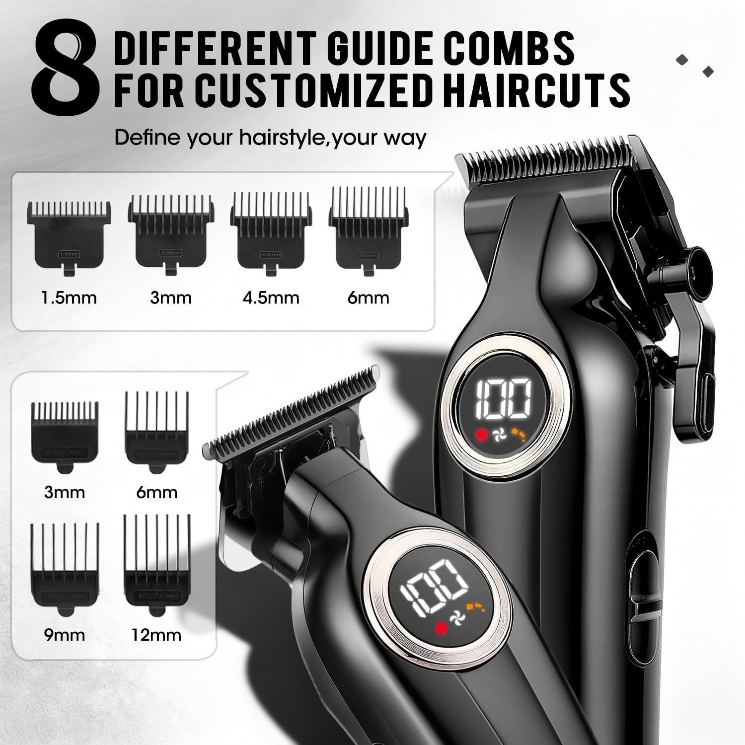 Thumbnail 3 de Misuke Hair Clippers Men and Trimmers Set – Professional Cordless Kit