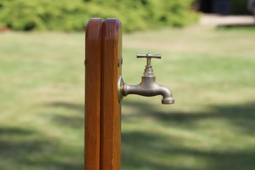 Detalle de Boutté – Robinet de jardin en laiton massif 15x21 (1/2”) avec filetage mâle – Idéal arrosage extérieur