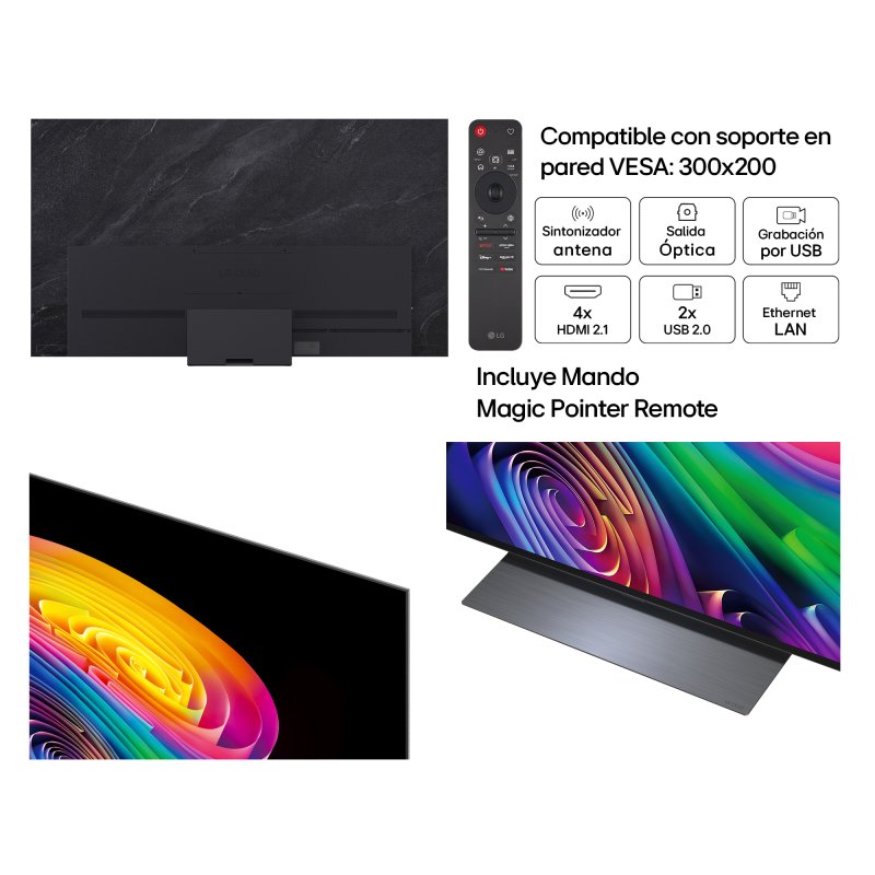 Detalle 2 de LG OLED evo AI 83C64LA: TV OLED de 83" para cine en casa y gaming de alto rendimiento