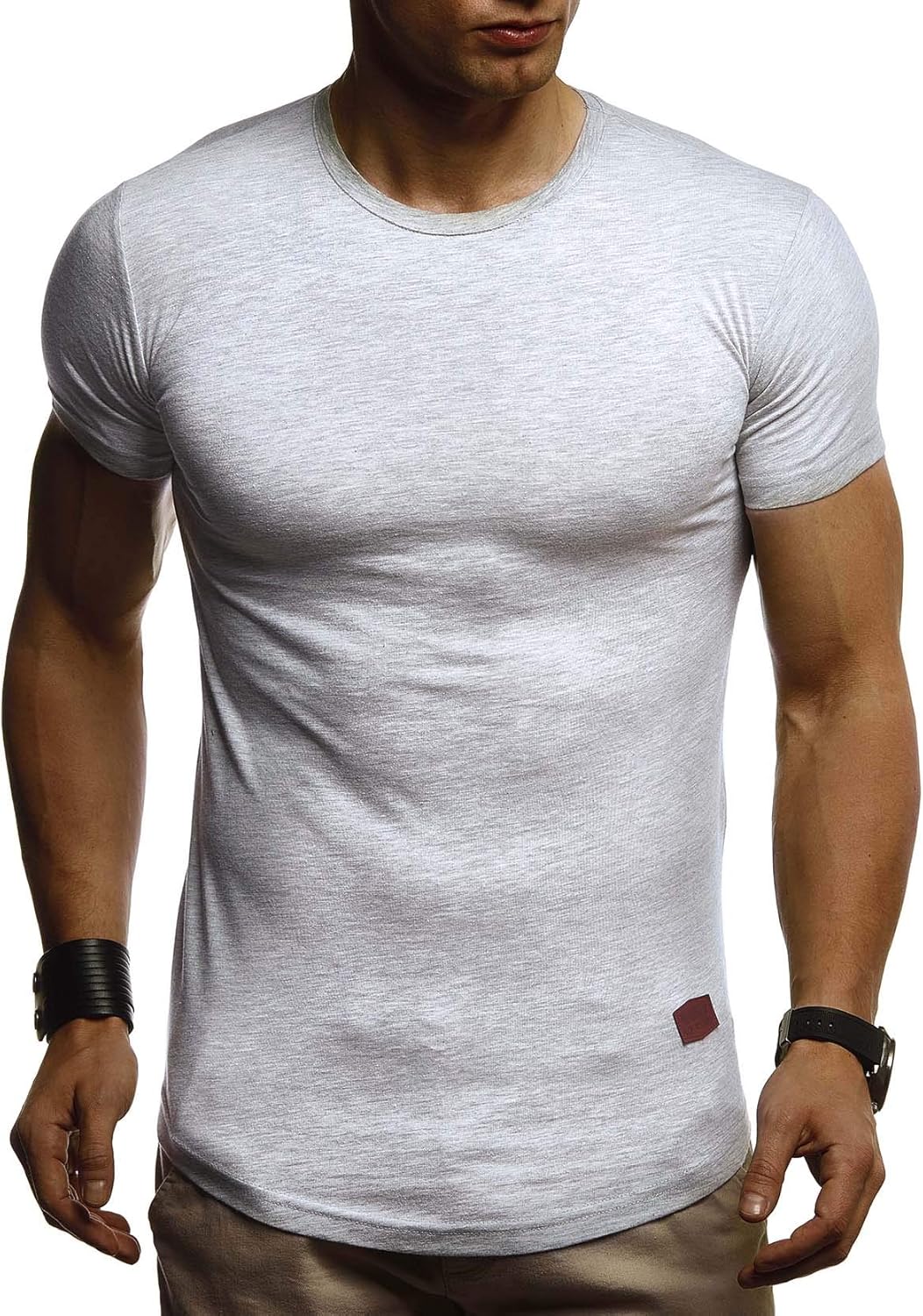 Thumbnail 1 de Leif Nelson Herren Casual T-Shirt mit tailliertem Schnitt