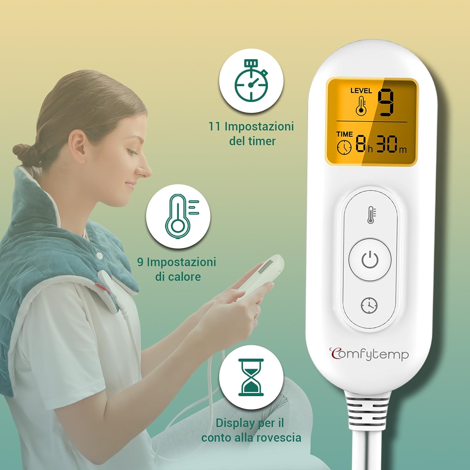Detalle 2 de Comfytemp Cuscinetto Termico per Collo 48×56cm