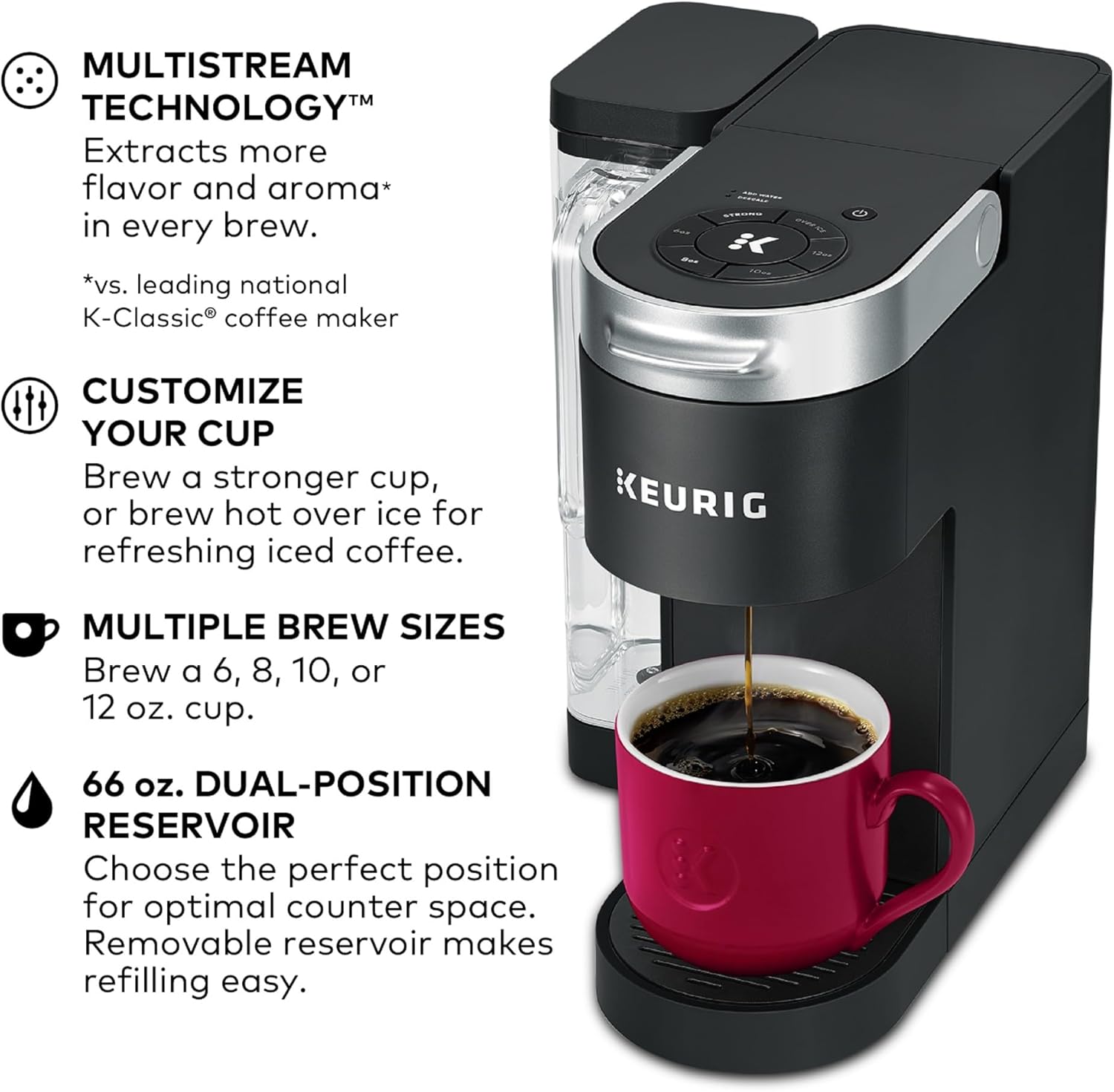 Thumbnail 1 de Keurig K-Supreme Single Serve K-Cup Pod Coffee Maker with MultiStream Technology