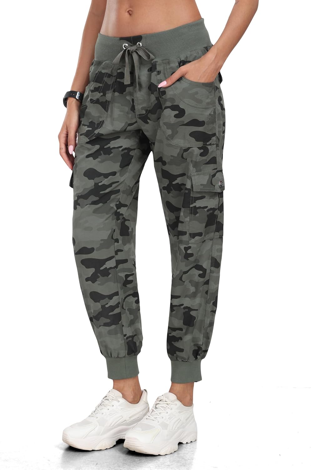 Thumbnail 2 de MoFiz Women's Lightweight Hiking Cargo Pants: Quick-Dry, Stretchy Comfort for Outdoor Adventures