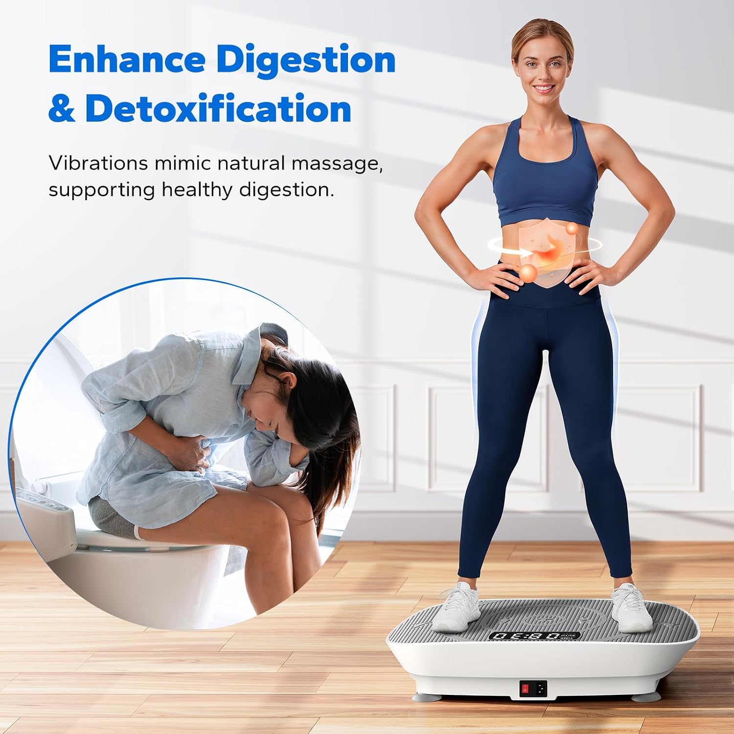 Detalle de MERACH Vibration Plate Review: Quiet, Compact Home Exercise Machine