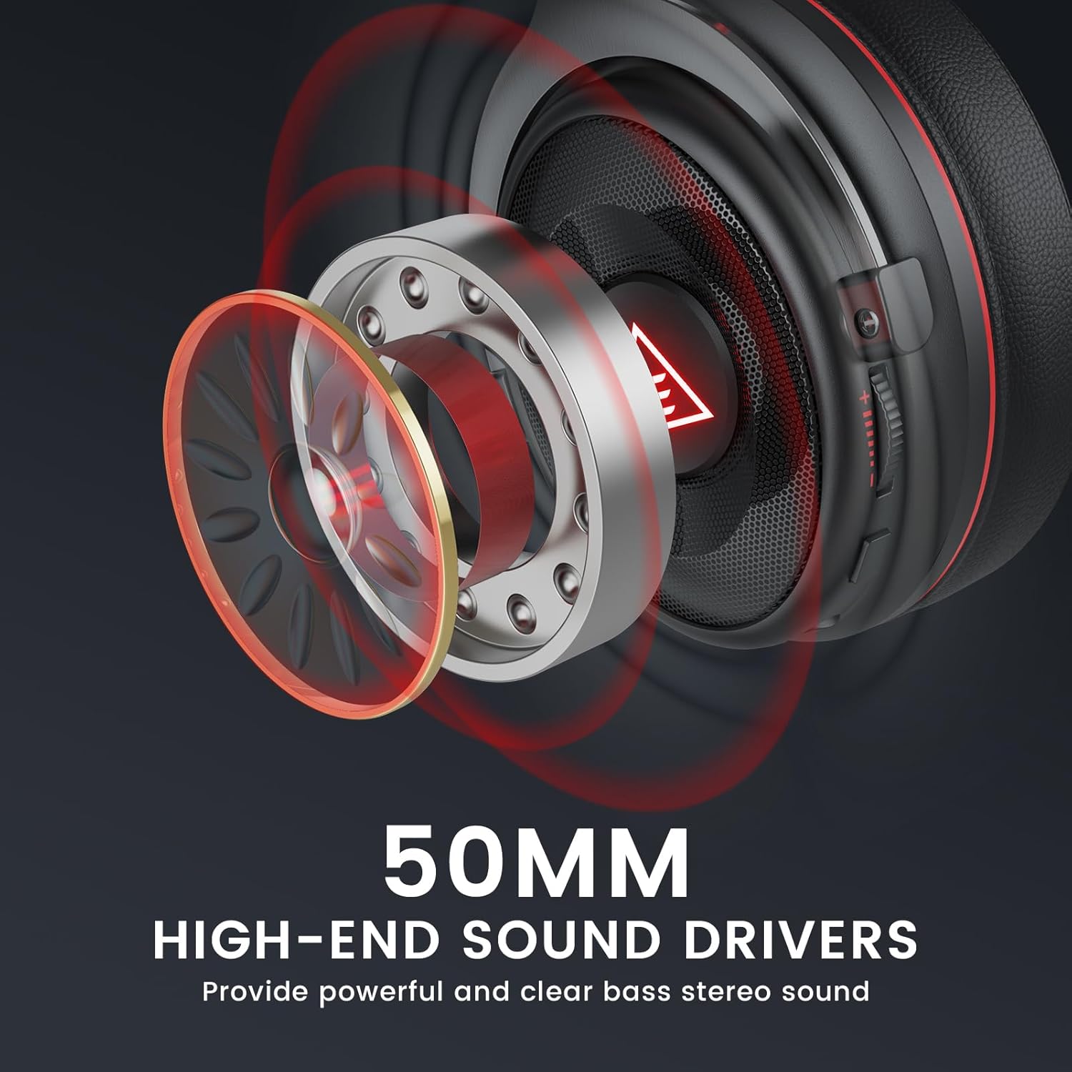 Detalle 2 de EKSA E900 Pro cuffie gaming 50 mm