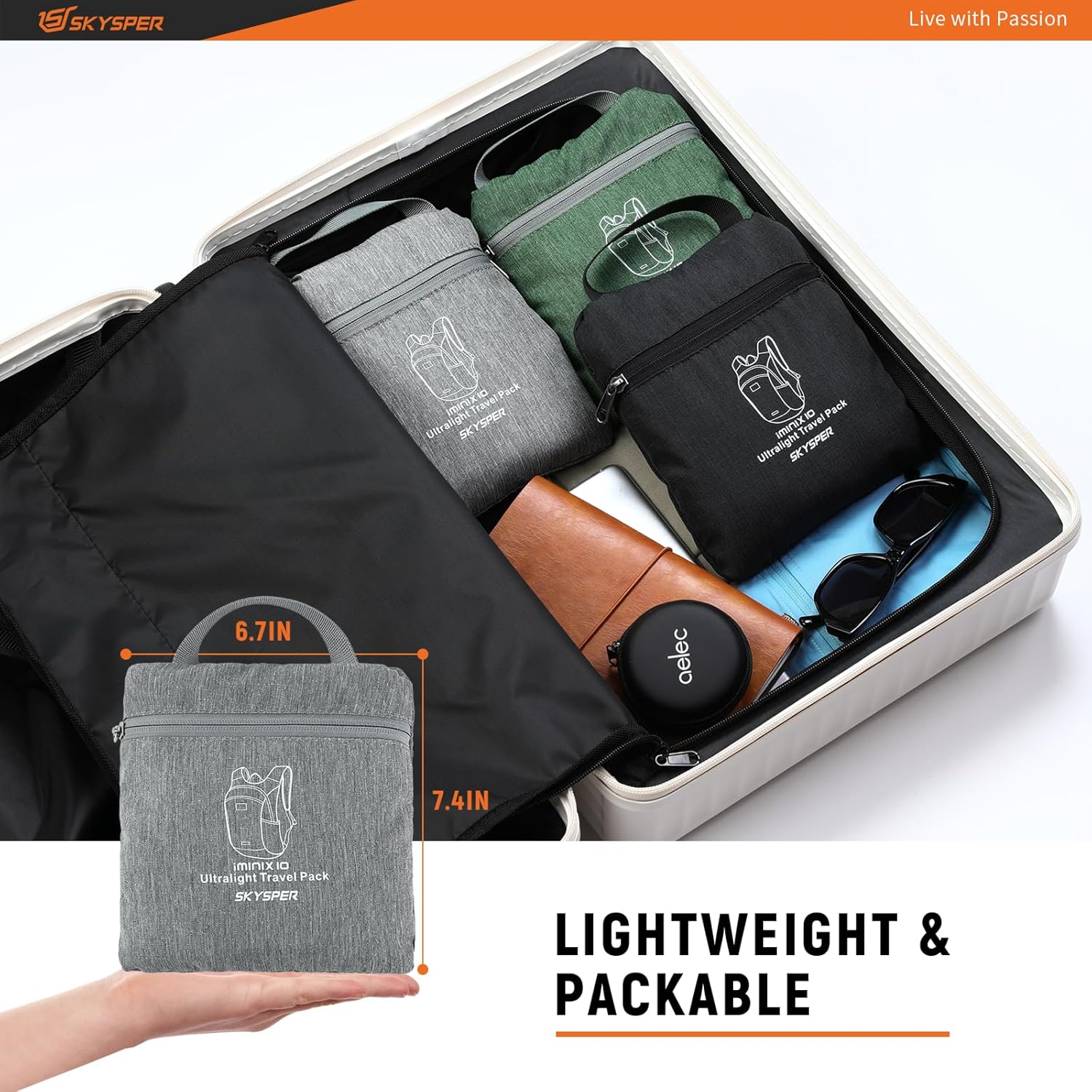 Thumbnail 4 de SKYSPER 10L Hiking Backpack: Lightweight, Foldable Daypack for Everyday Adventures