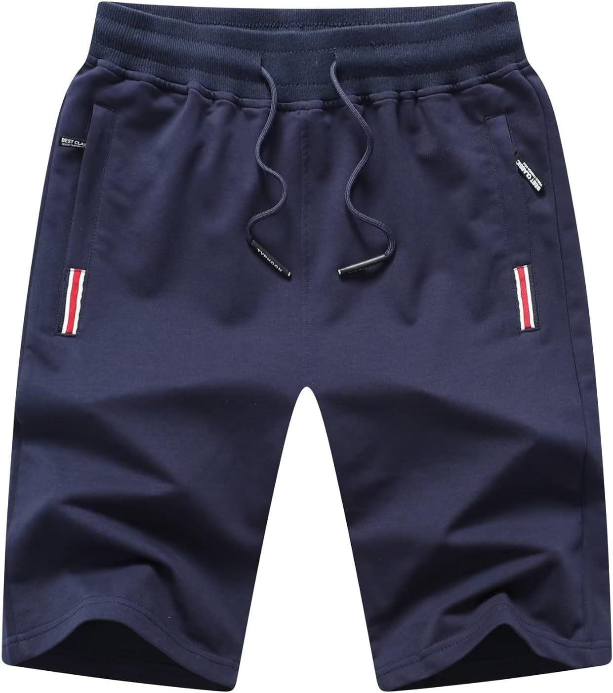 Detalle de Tansozer Sport Shorts Herren Mit Reißverschluss – atmungsaktive Freizeit- & Laufshorts