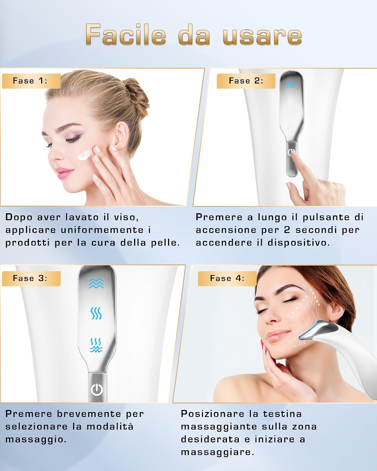 Thumbnail 4 de Massaggiatore Viso Lifting 45°C EMS
