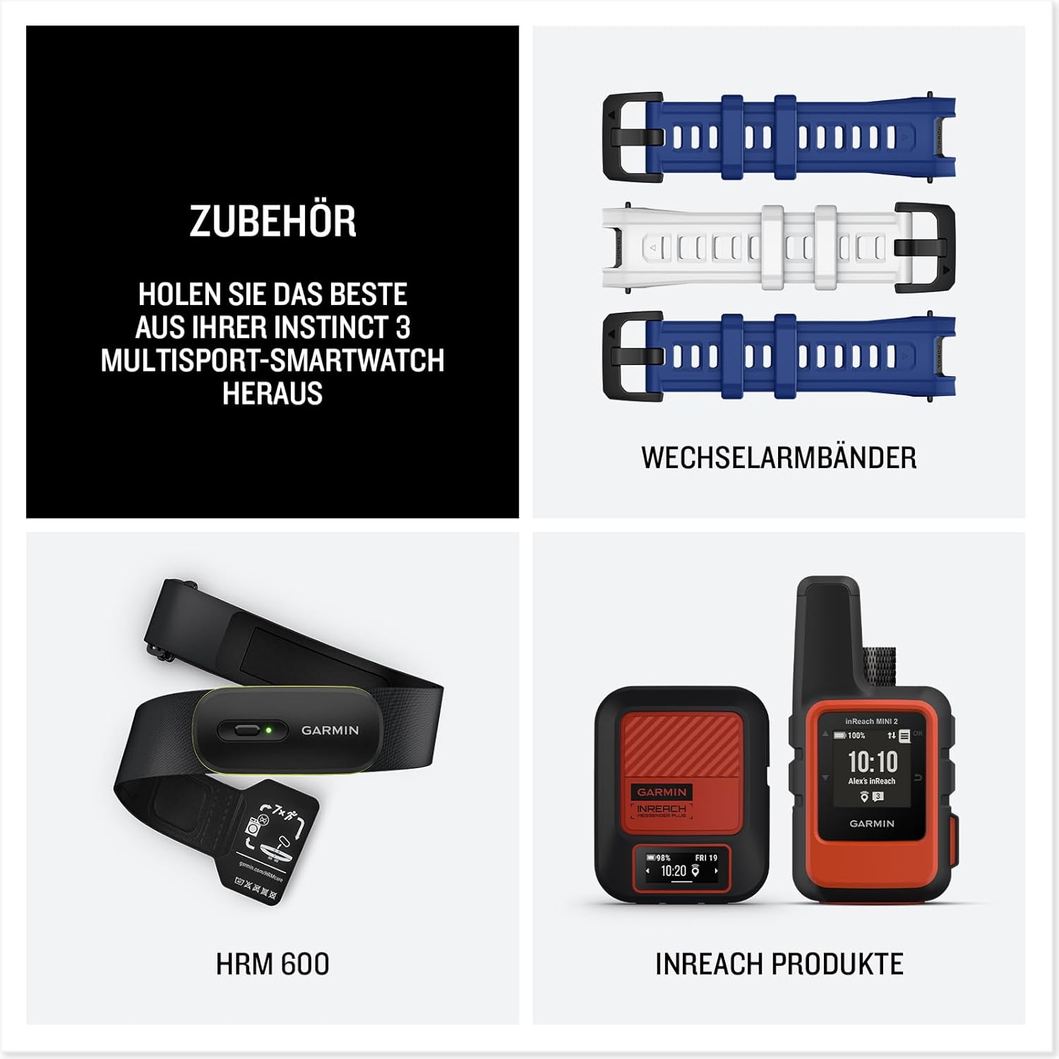 Thumbnail 5 de Garmin Instinct 3 Solar 50mm: Multisport-Smartwatch mit Solar-Laufzeit und integrierter LED-Taschenlampe