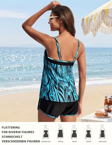Thumbnail 2 de Hanna Nikole Tankini Set with Built-in Bra