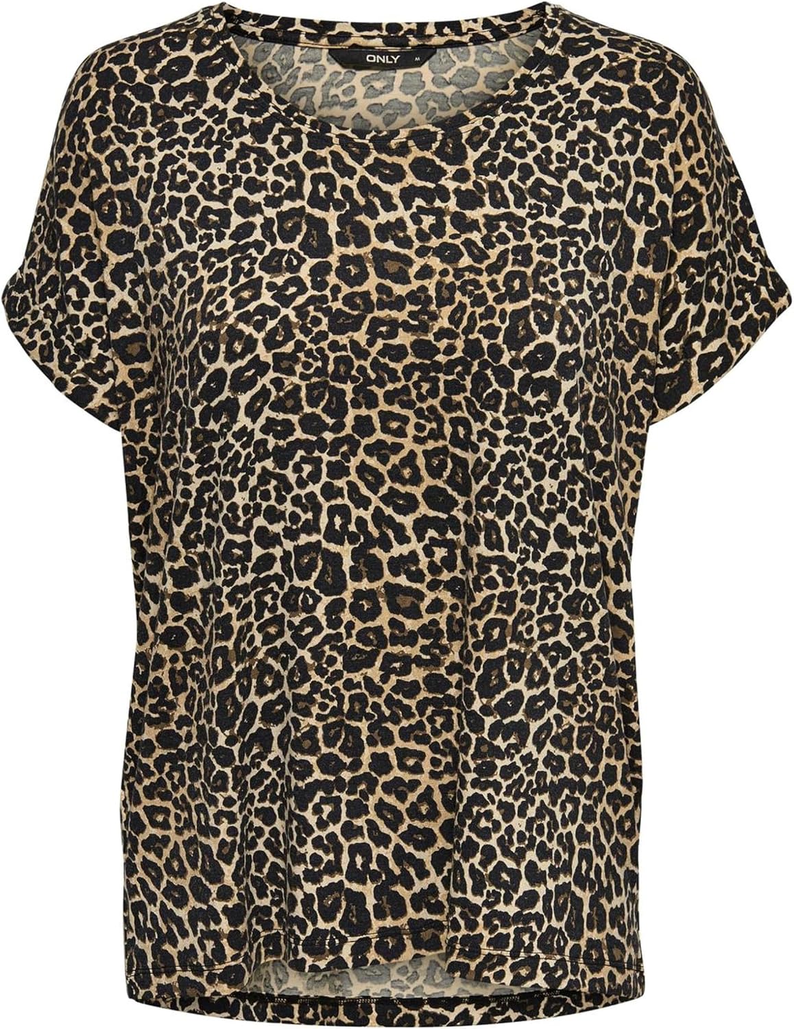 Detalle de ONLY Female Top ONLMOSTER Top – Zeitloses Basic-T-Shirt mit Umschlagbündchen