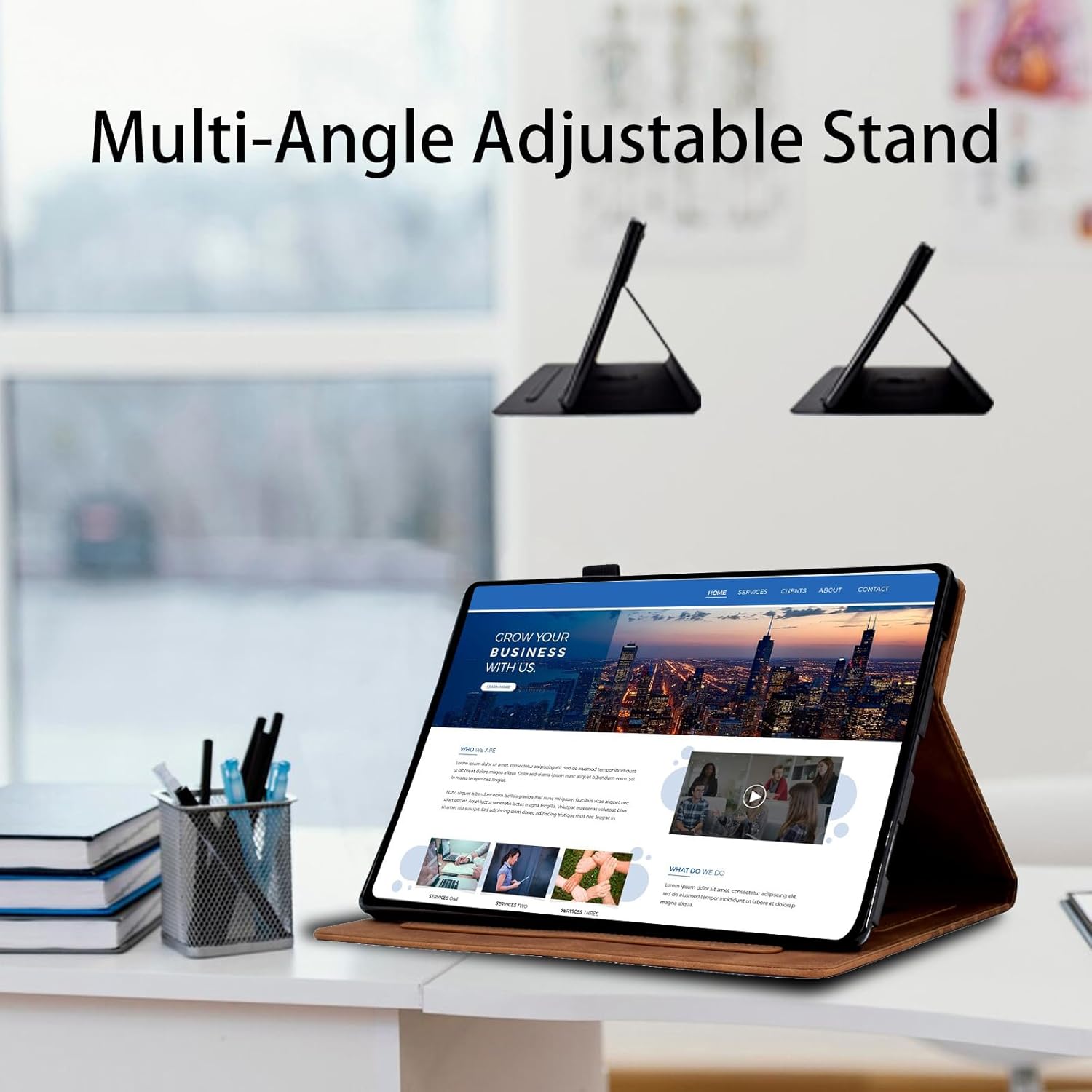 Thumbnail 1 de VKooer Hülle für Samsung Galaxy Tab S11 11 Zoll 2025 – Premium PU-Leder Case (SM-X730/SM-X736/SM-X736B) Braun