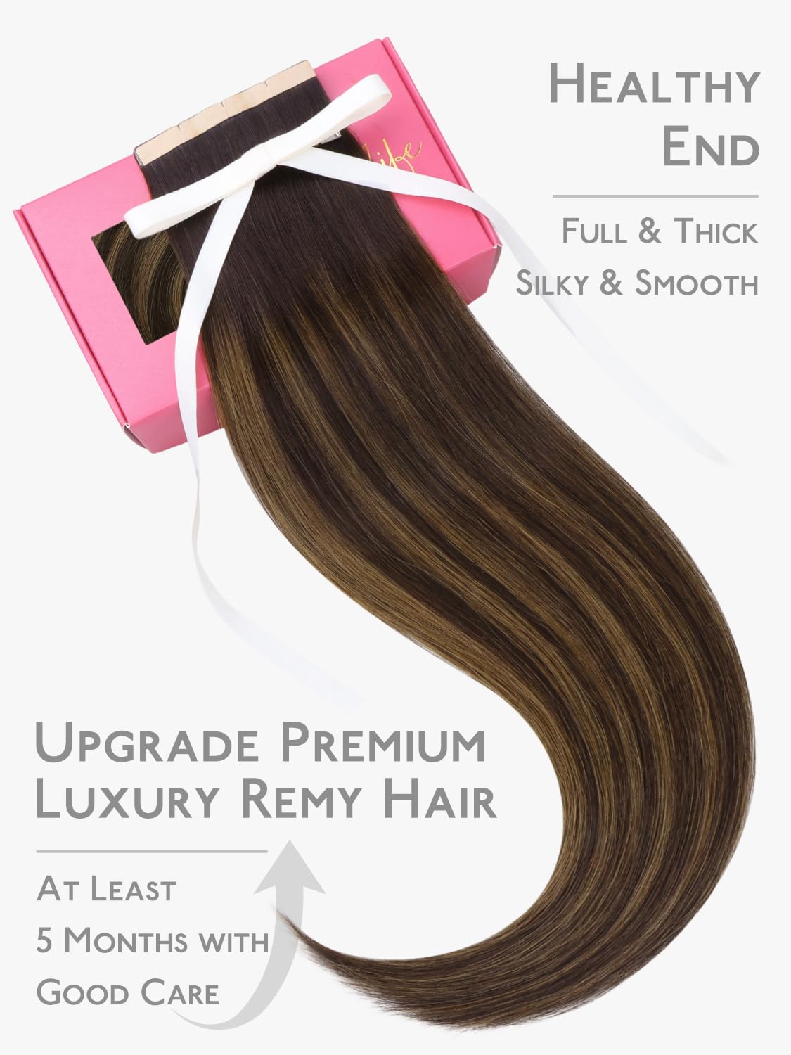 Detalle de WENNALIFE Tape-In Hair Extensions, 20-Inch