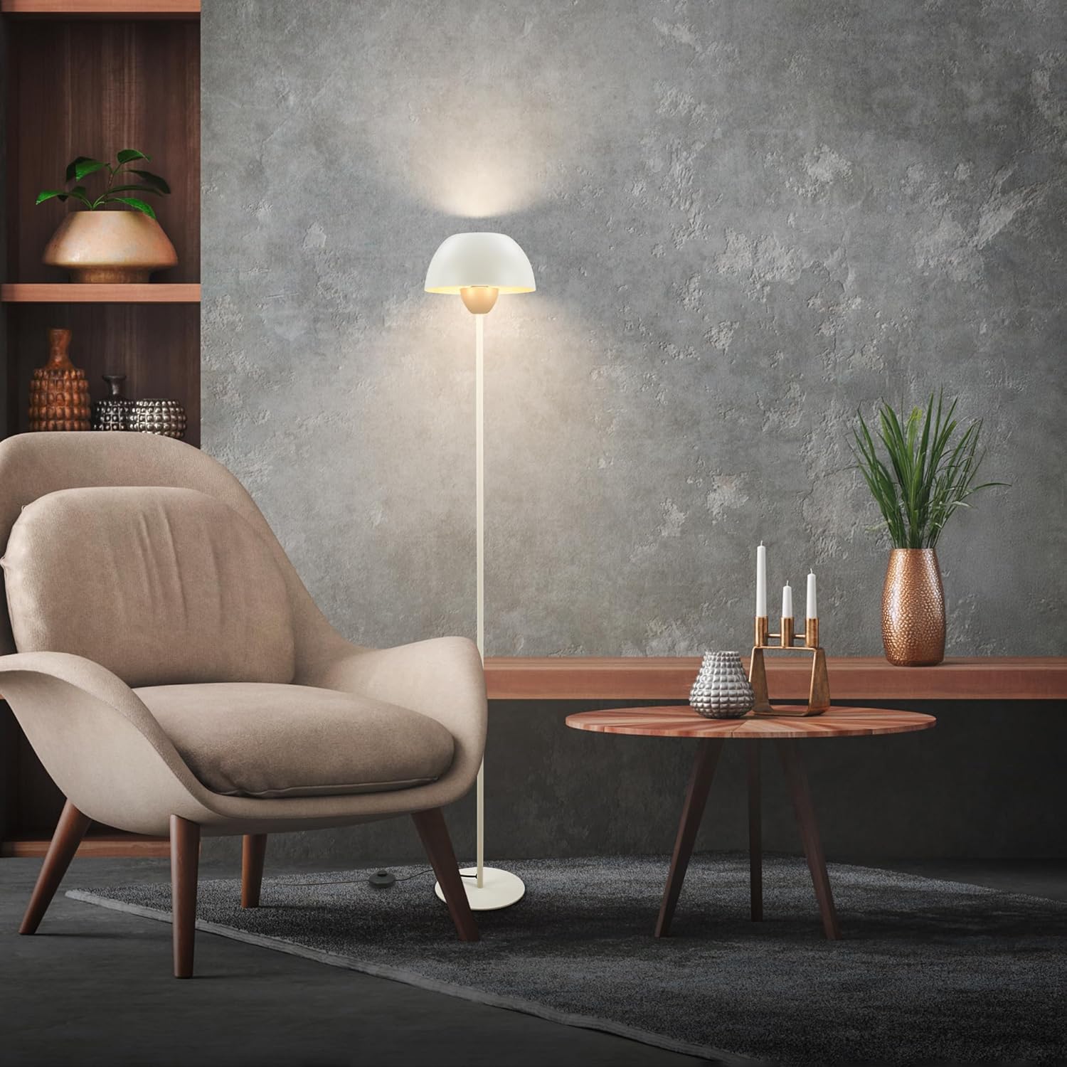 Thumbnail 4 de BRILONER Stehlampe mit Fußtaster, E27 Fassung, 25 × 156,5 cm – Coffee