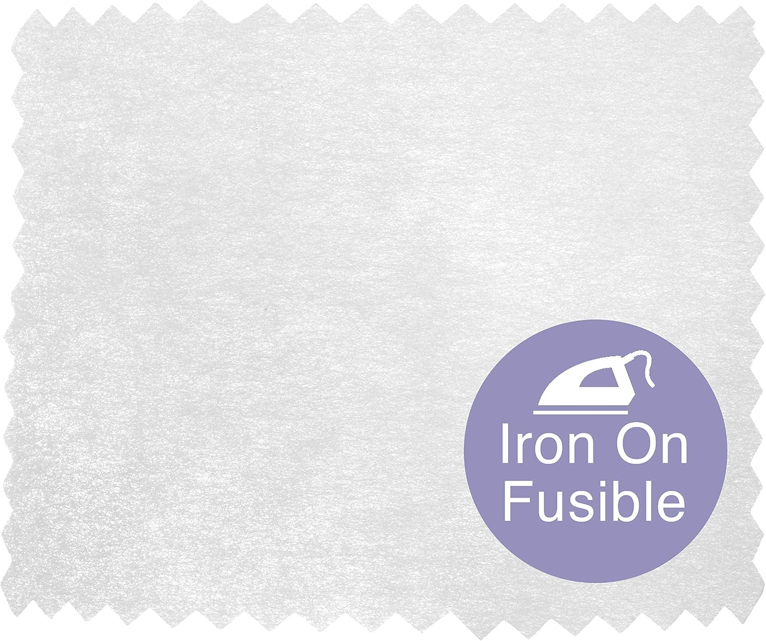 Detalle de Iron On Interfacing Fabric – Medium Weight (40gsm) Fusible Interfacing, 75cm Wide x 2m, White