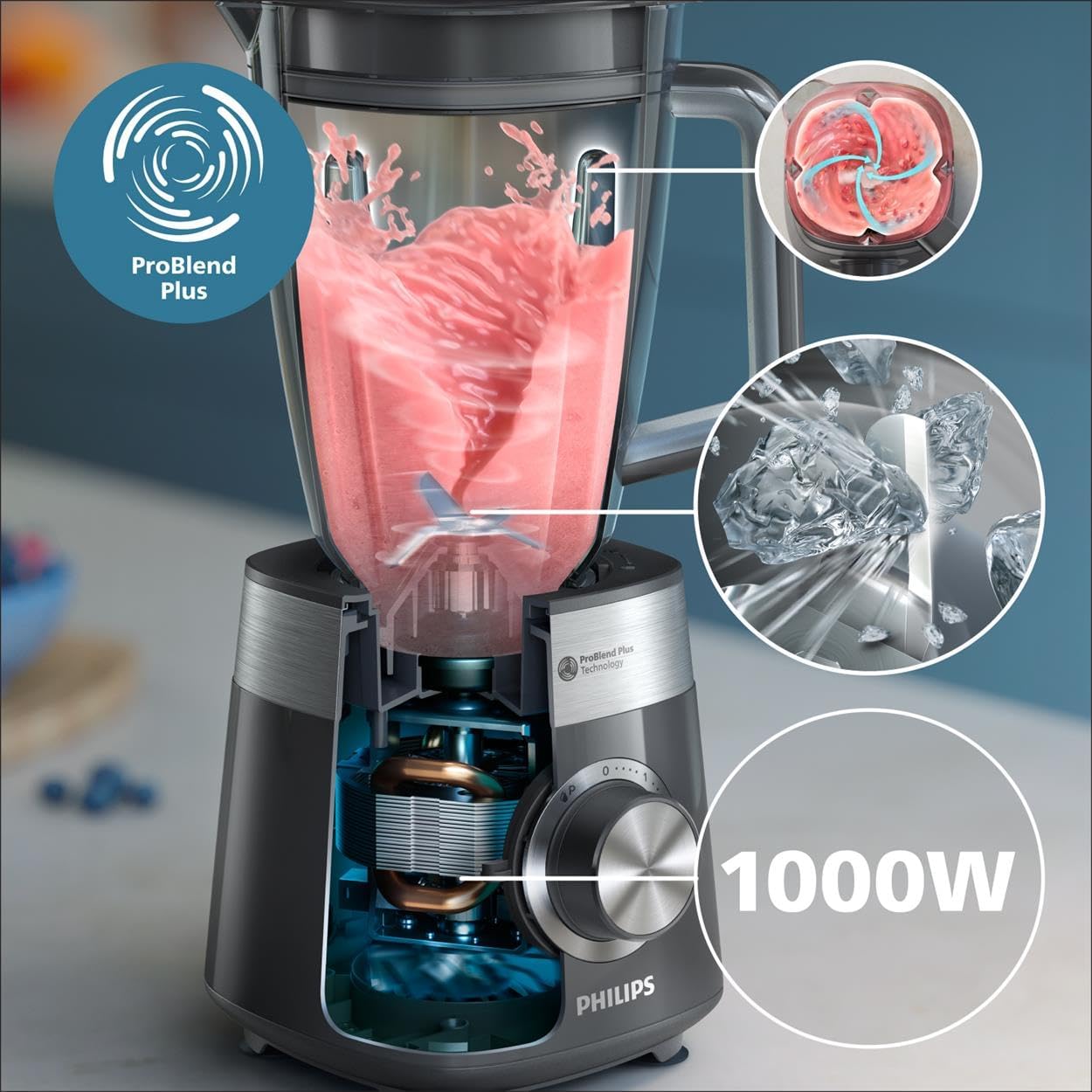 Detalle 2 de Philips 5000-Serie Standmixer 1000 W