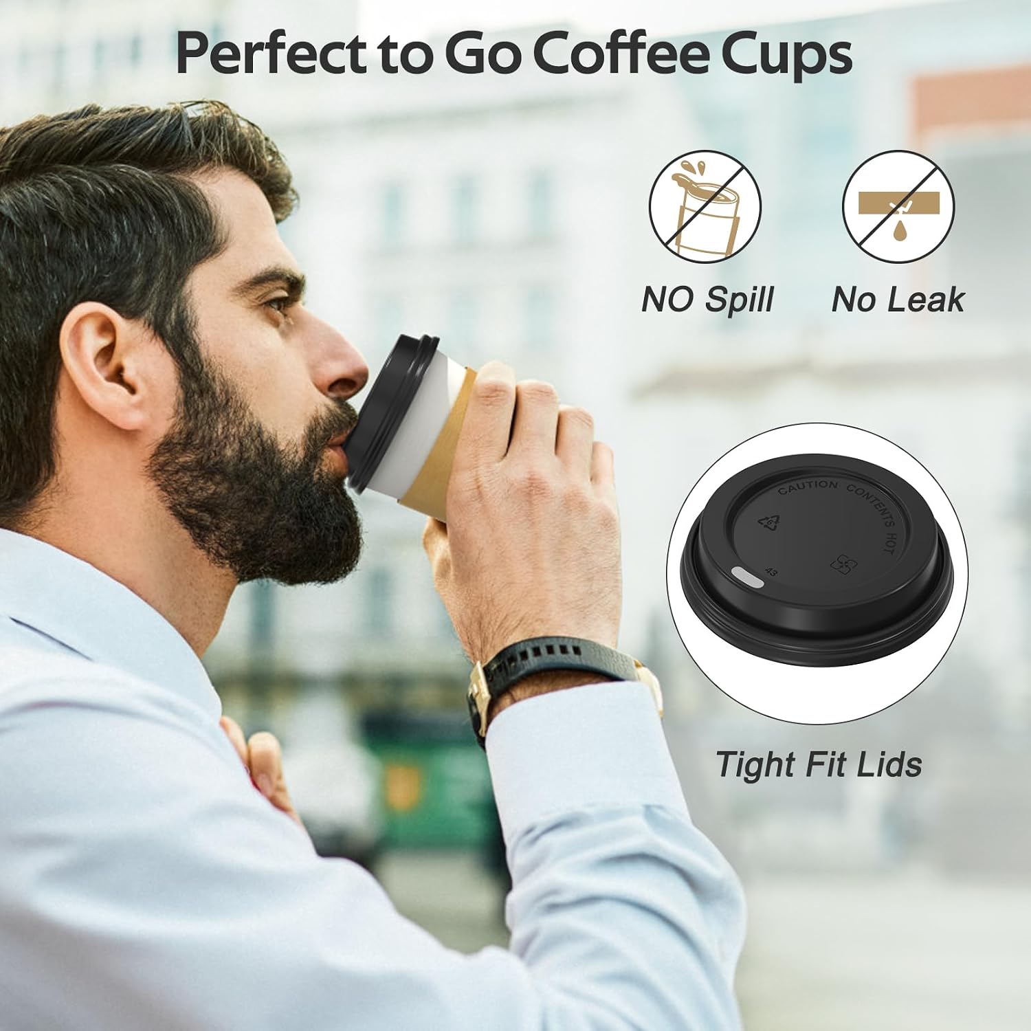 Thumbnail 3 de Dealusy 12 oz Disposable Coffee Cups