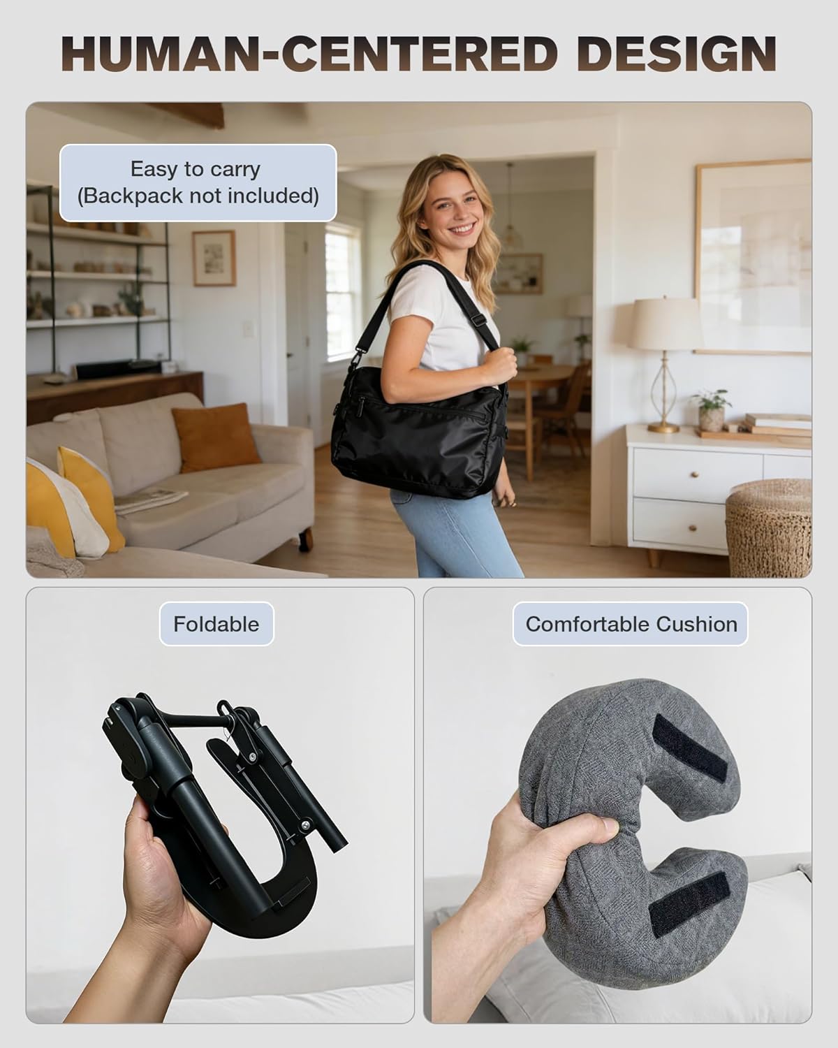 Thumbnail 6 de Aucoza Massage Headrest for Bed — Adjustable face-down massage face cradle