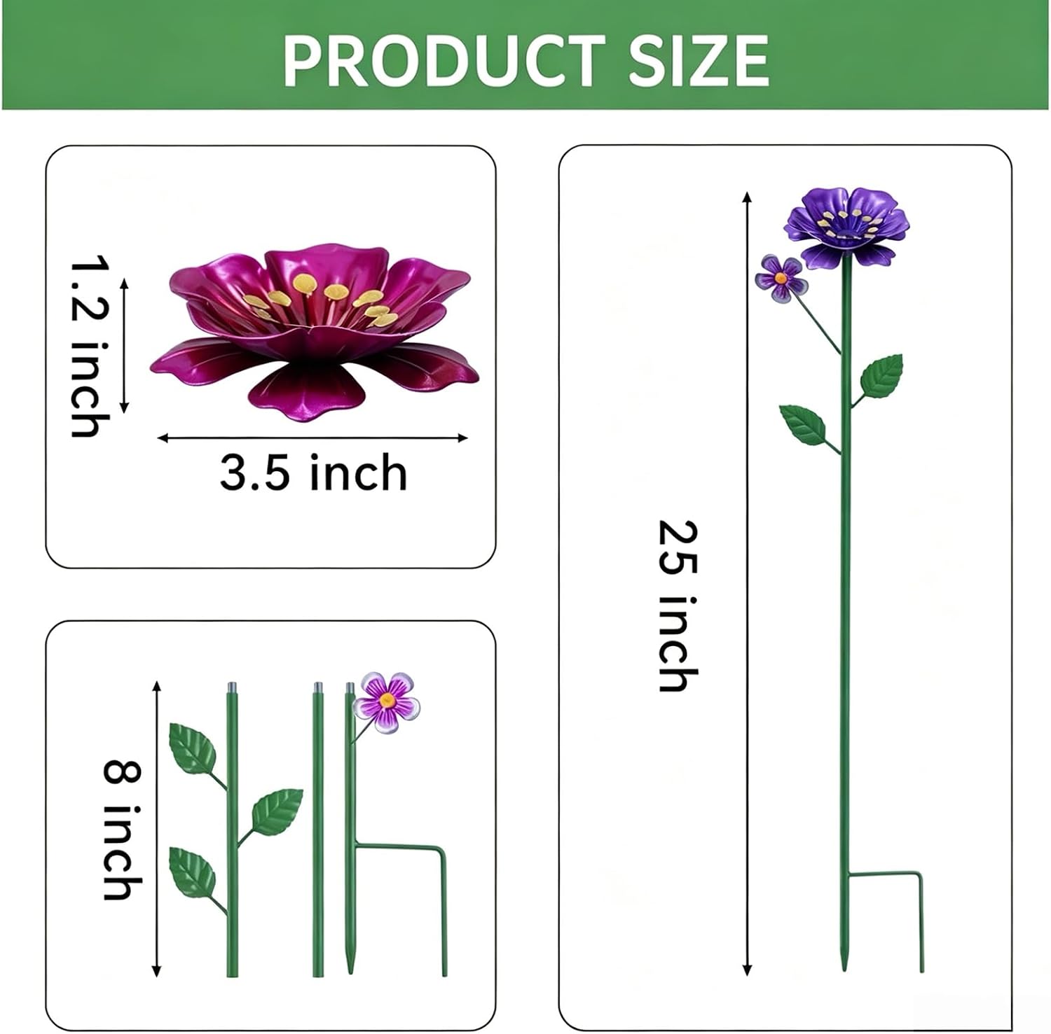 Thumbnail 4 de Bee Watering Station with 4 Colourful Cups and Flower Core for Garden Pollinators