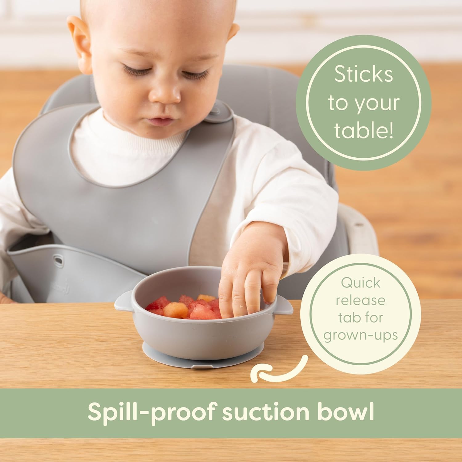 Thumbnail 4 de Upward Silicone Baby Feeding Set