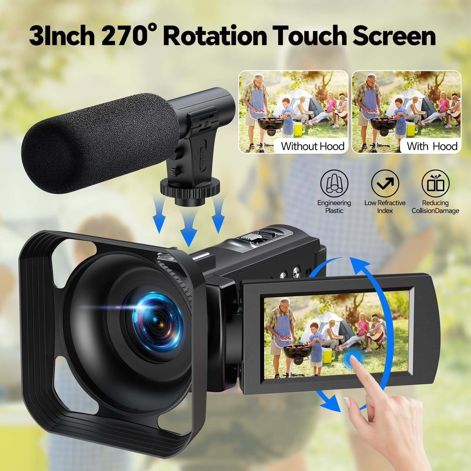Detalle 2 de Camcorder Video Camera 5K 16X Zoom
